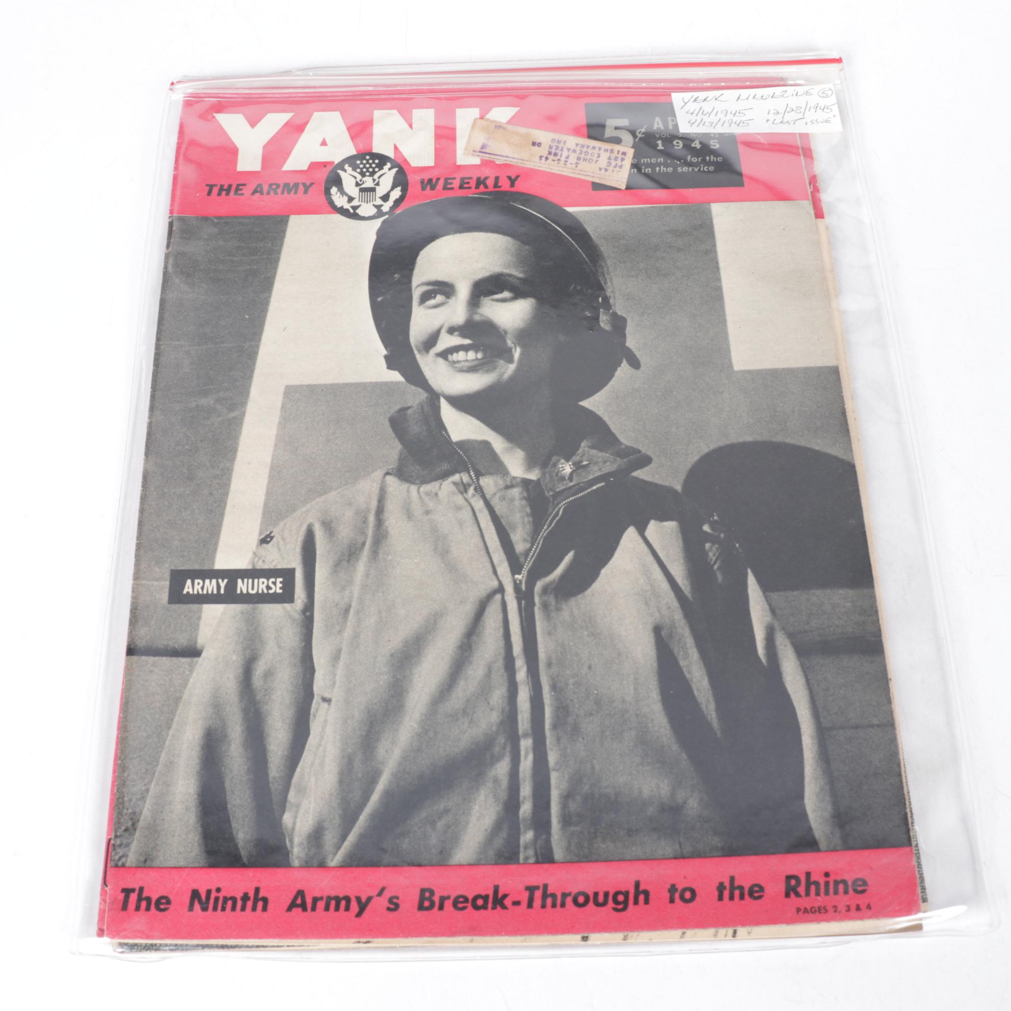 "Yank: The Army Weekly" WWII Military Magazines, 1944-1945