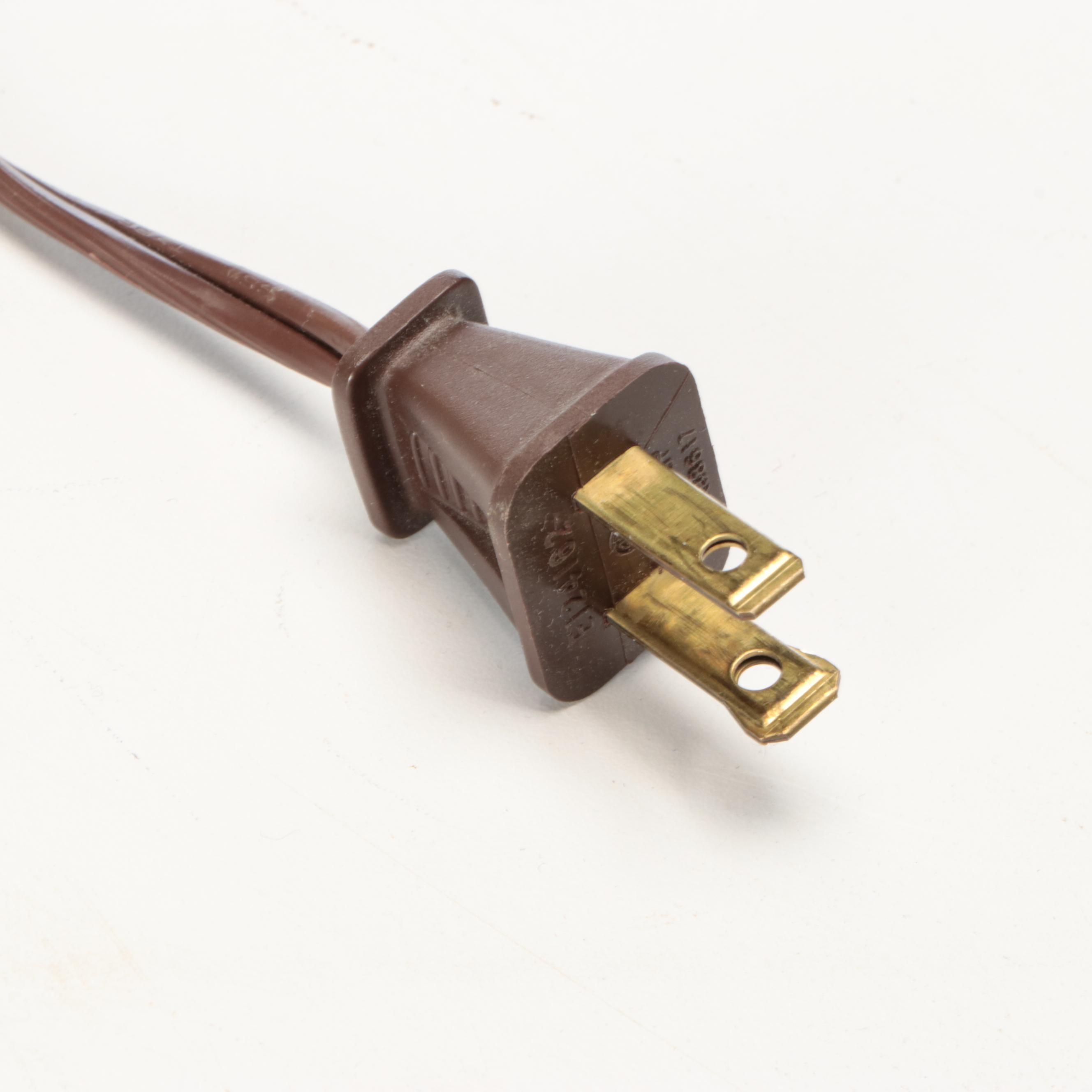 Stiffel and Scallop Brass Candlestick Table Lamps