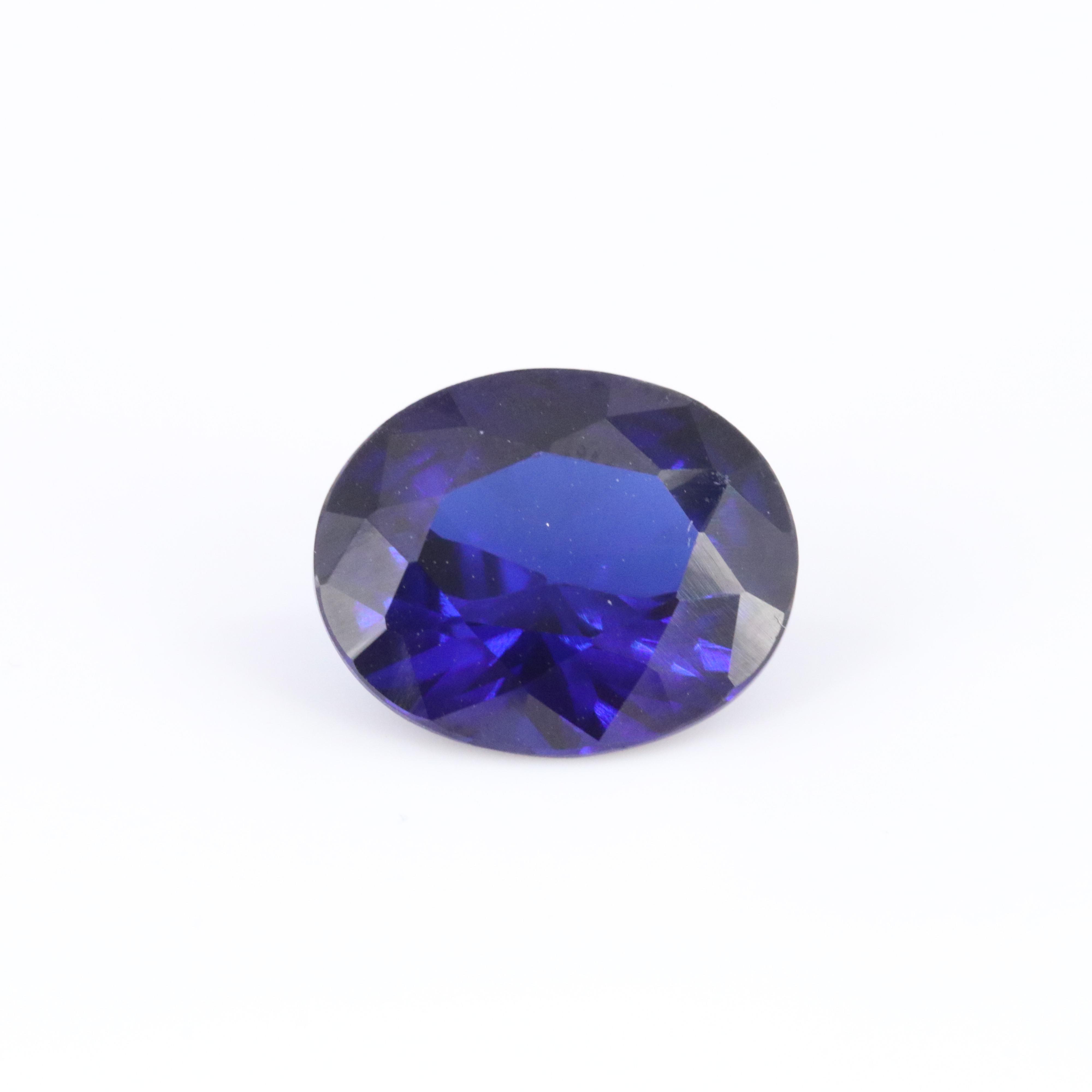 Loose 5.32 CT Lab Grown Sapphire