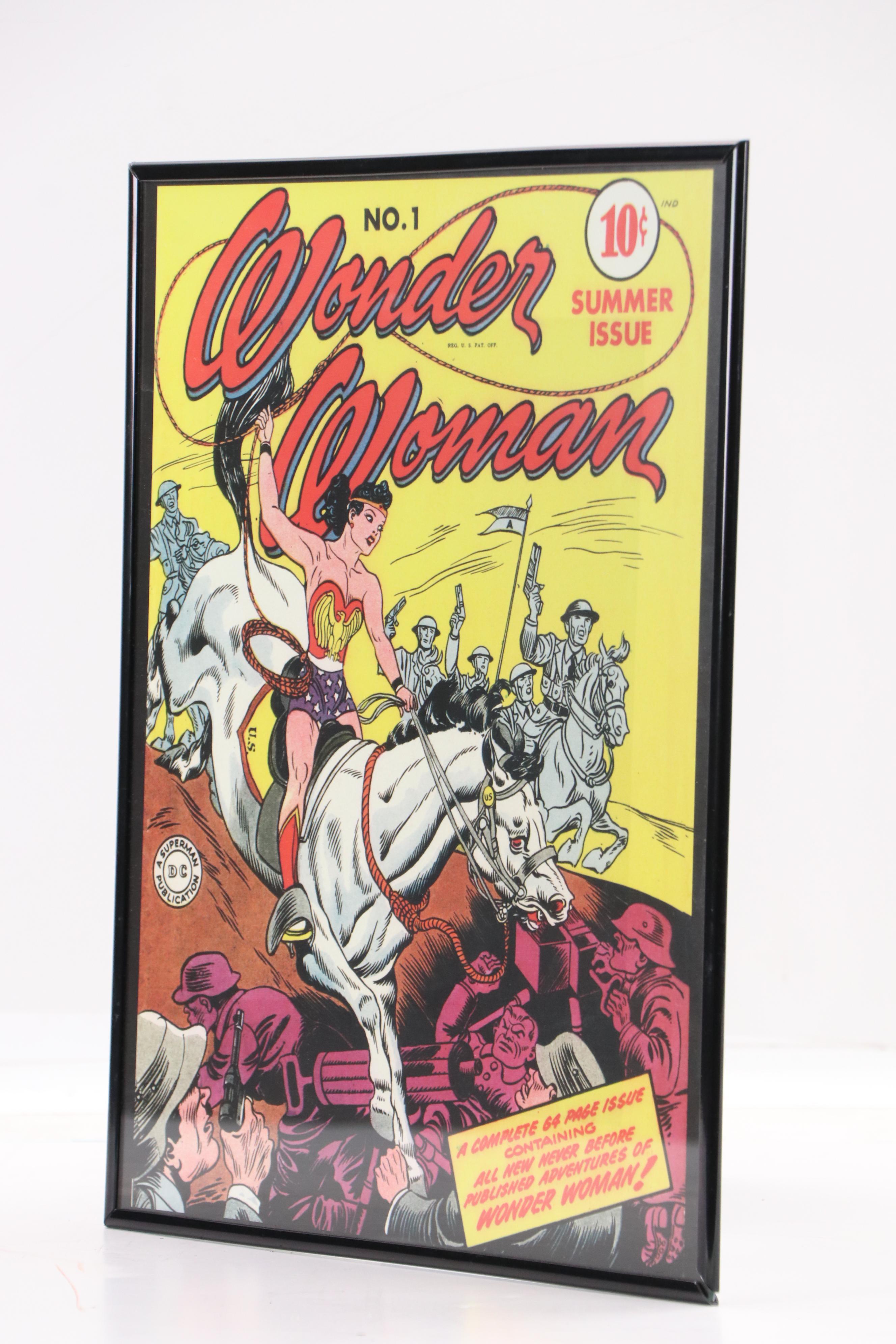 Offset Lithograph After First Edition Wonder Woman Comic Book Cover