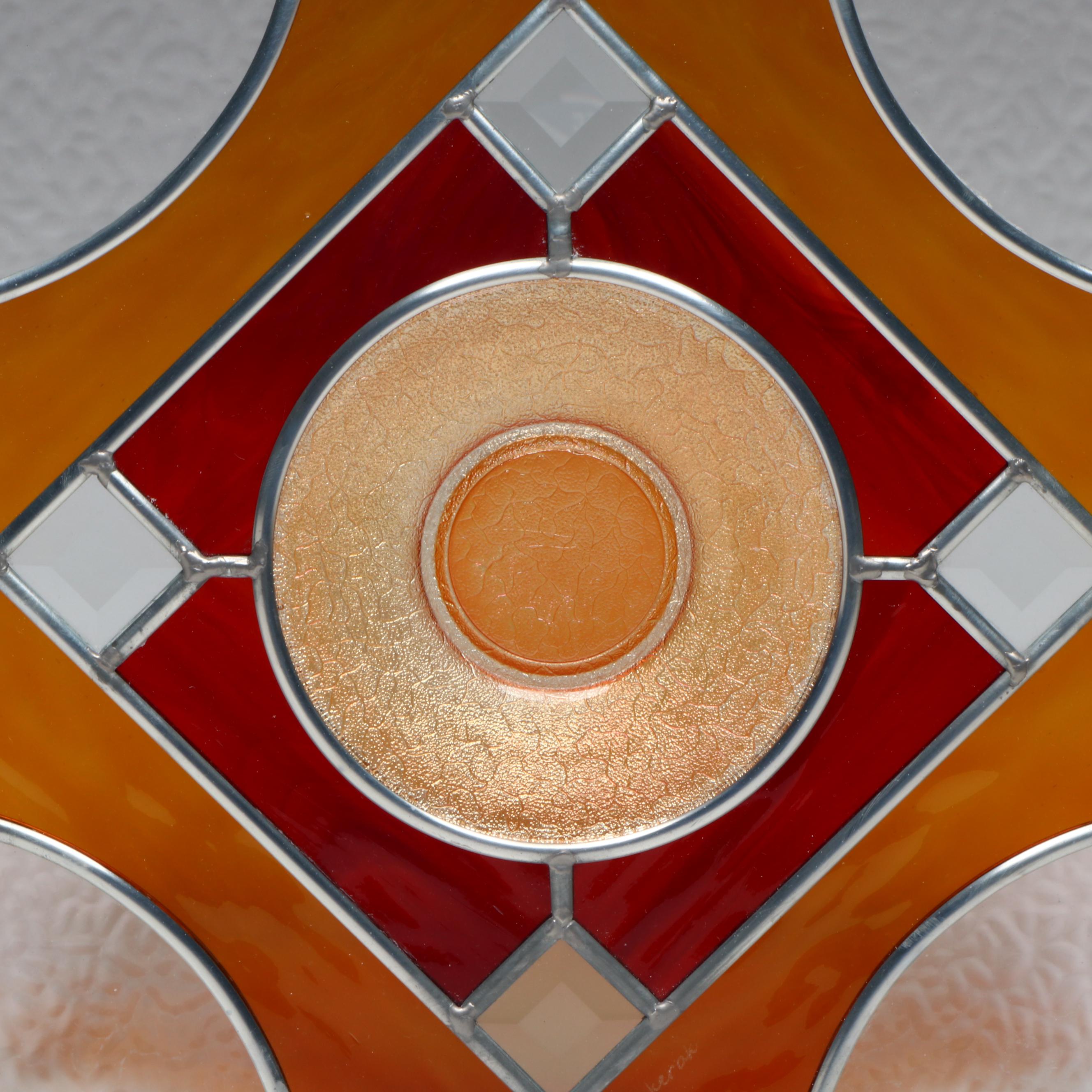 Sekerak Stained Glass Square Panel