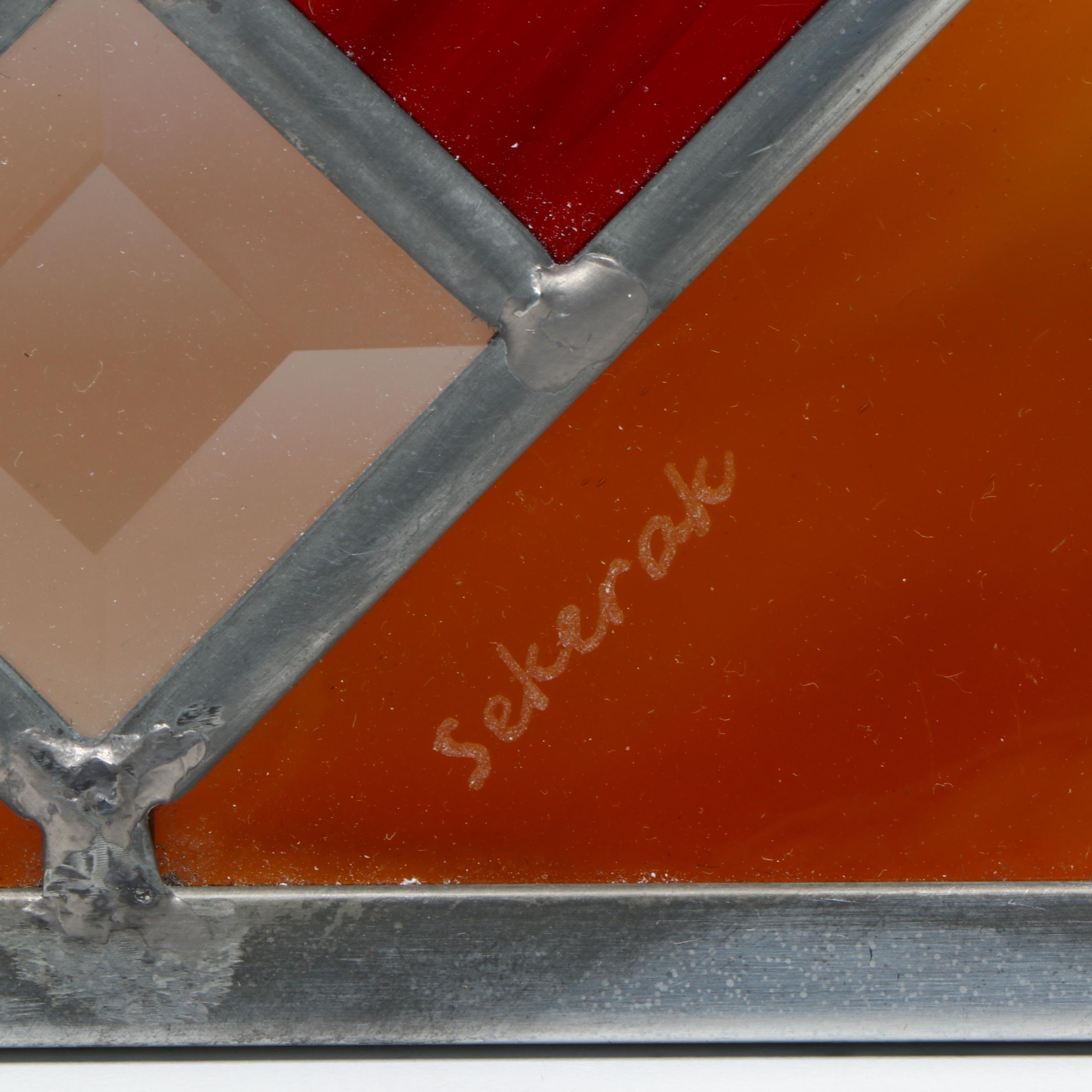 Sekerak Stained Glass Square Panel