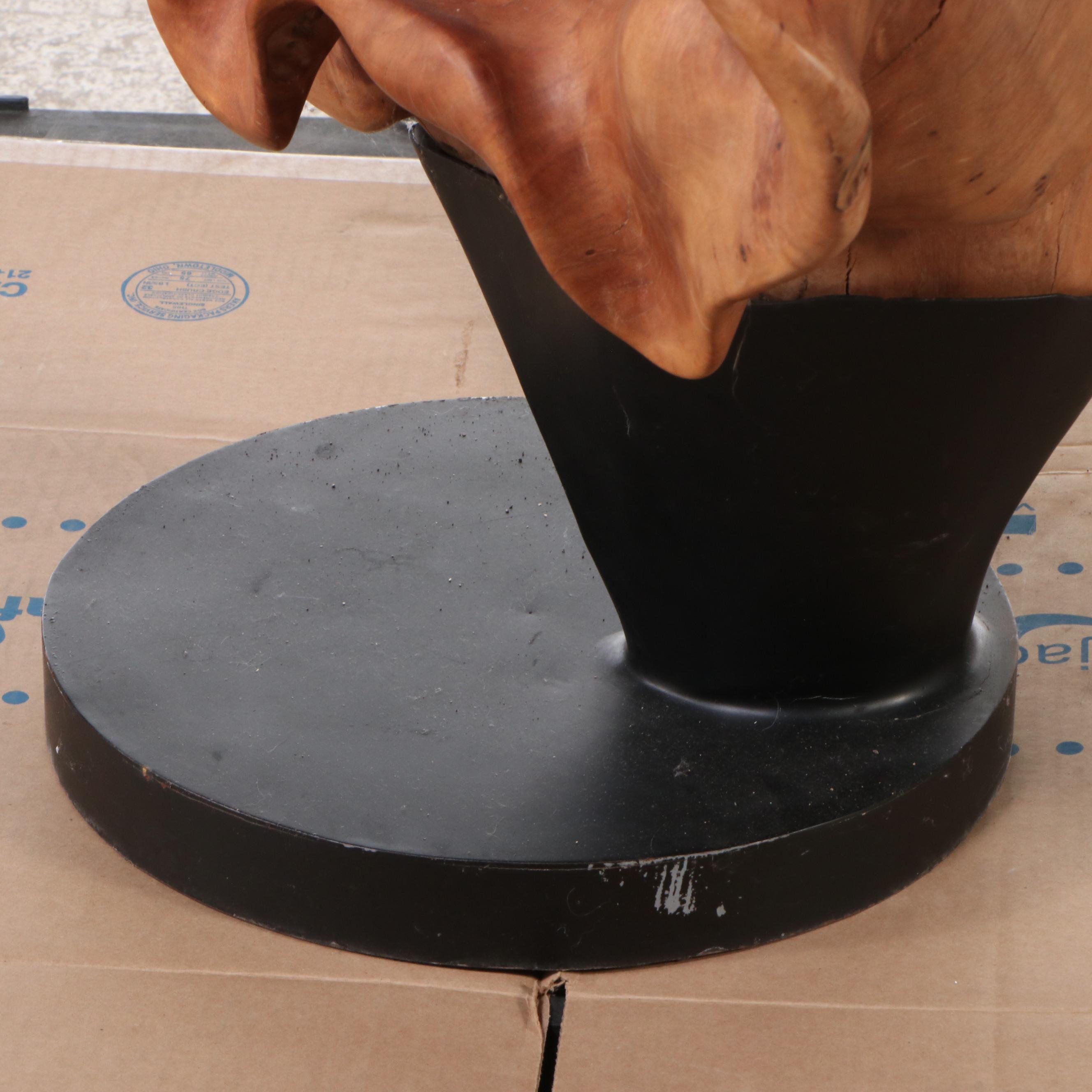 Organic Burl Teak Root Sculpture