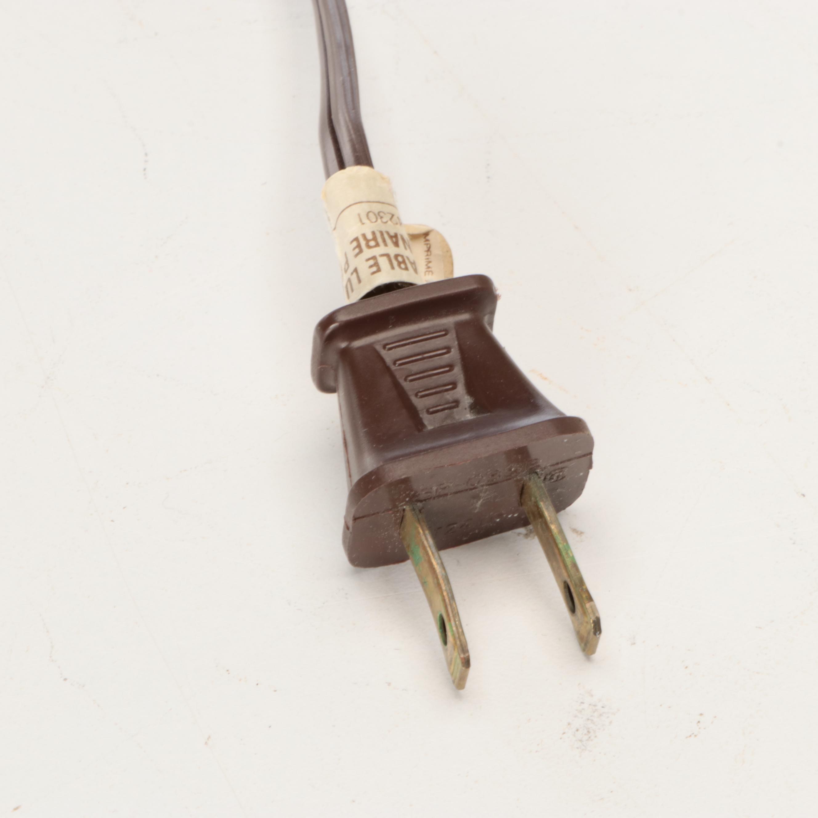 Stiffel and Scallop Brass Candlestick Table Lamps