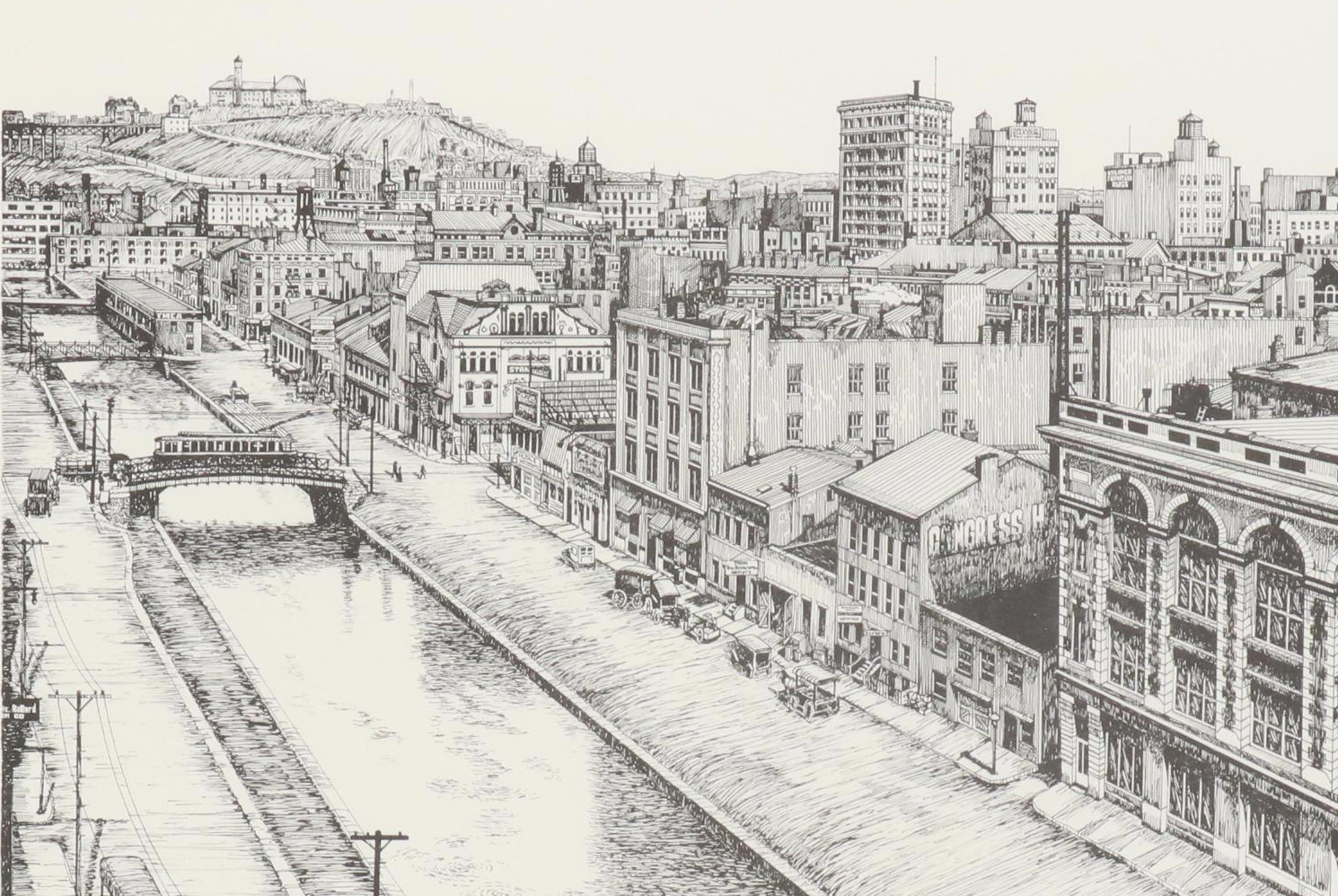 Thom Van Benschoten Lithographs of Cincinnati