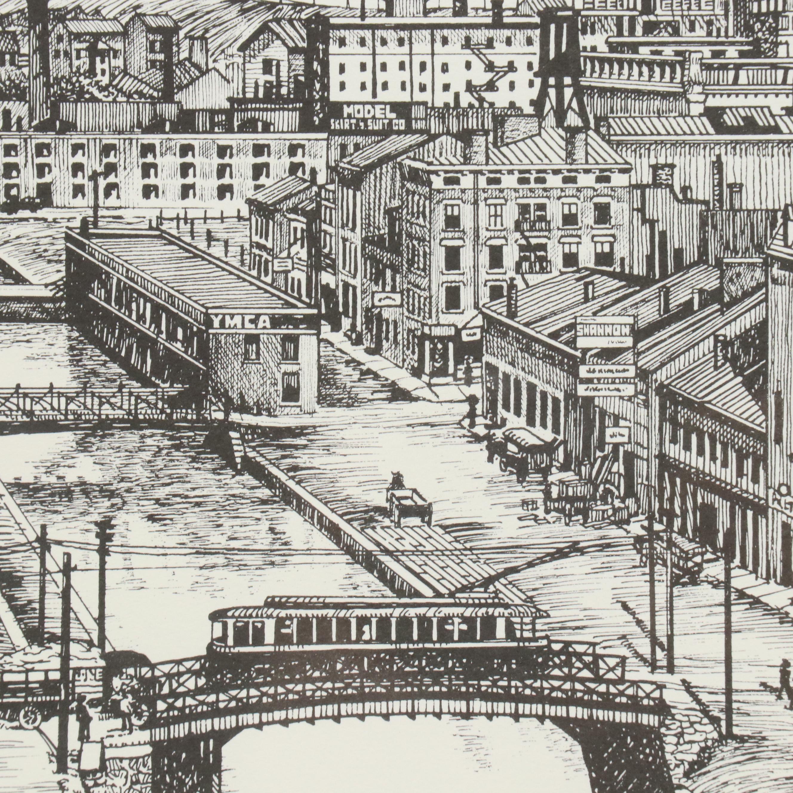 Thom Van Benschoten Lithographs of Cincinnati