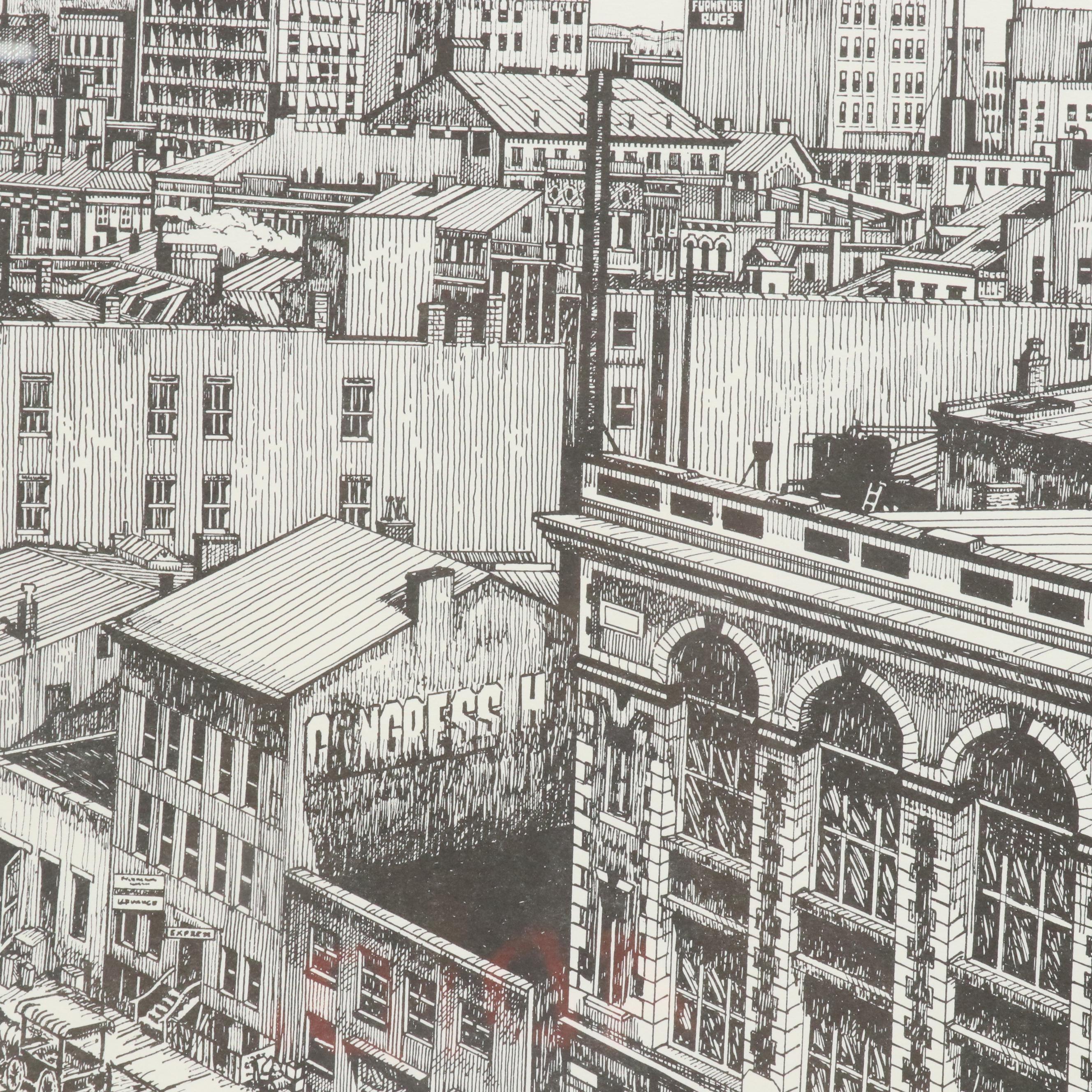 Thom Van Benschoten Lithographs of Cincinnati