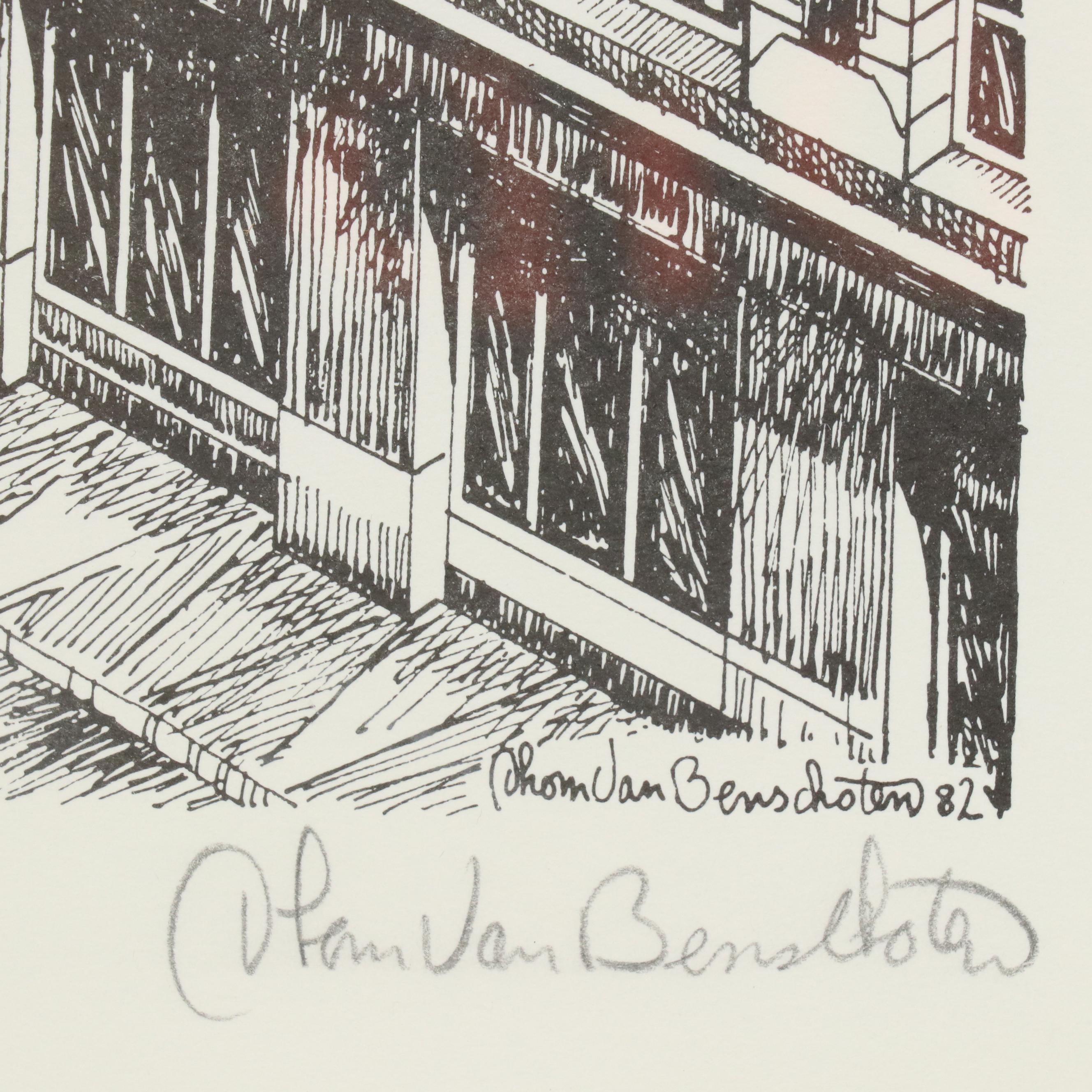 Thom Van Benschoten Lithographs of Cincinnati