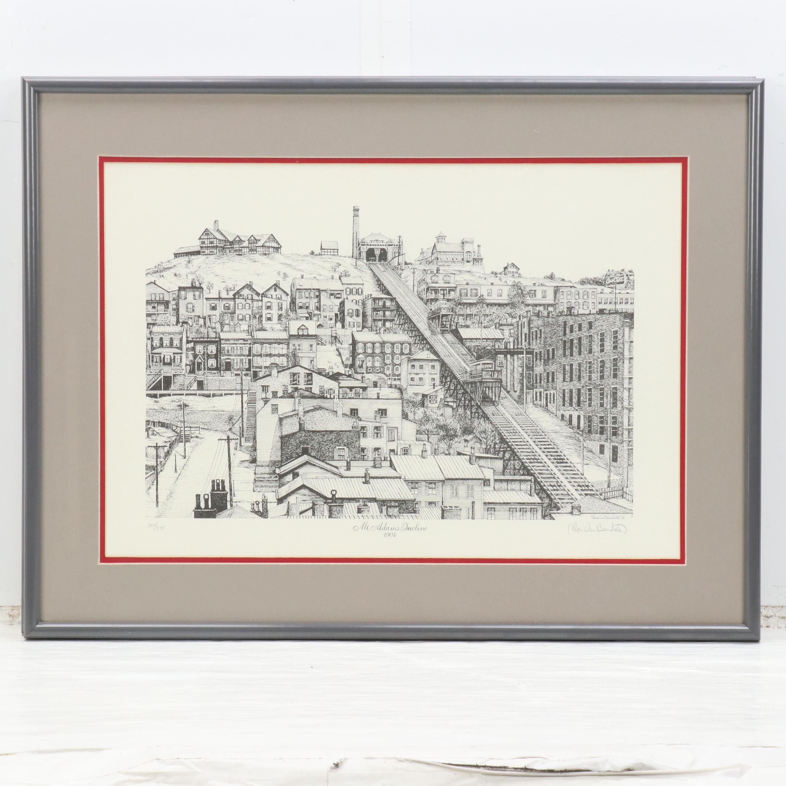 Thom Van Benschoten Lithographs of Cincinnati