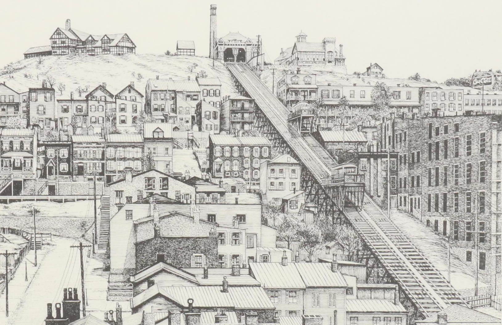 Thom Van Benschoten Lithographs of Cincinnati