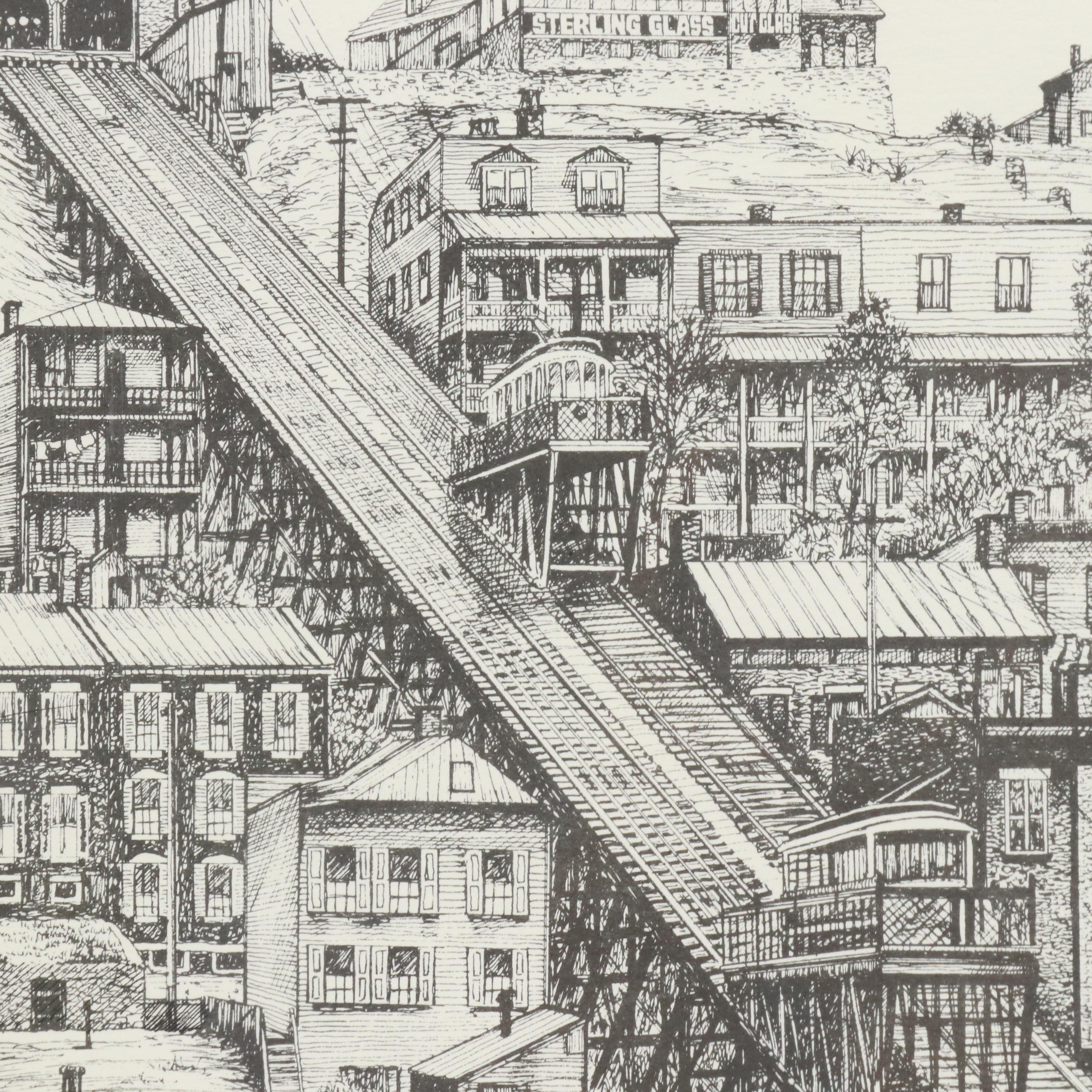 Thom Van Benschoten Lithographs of Cincinnati