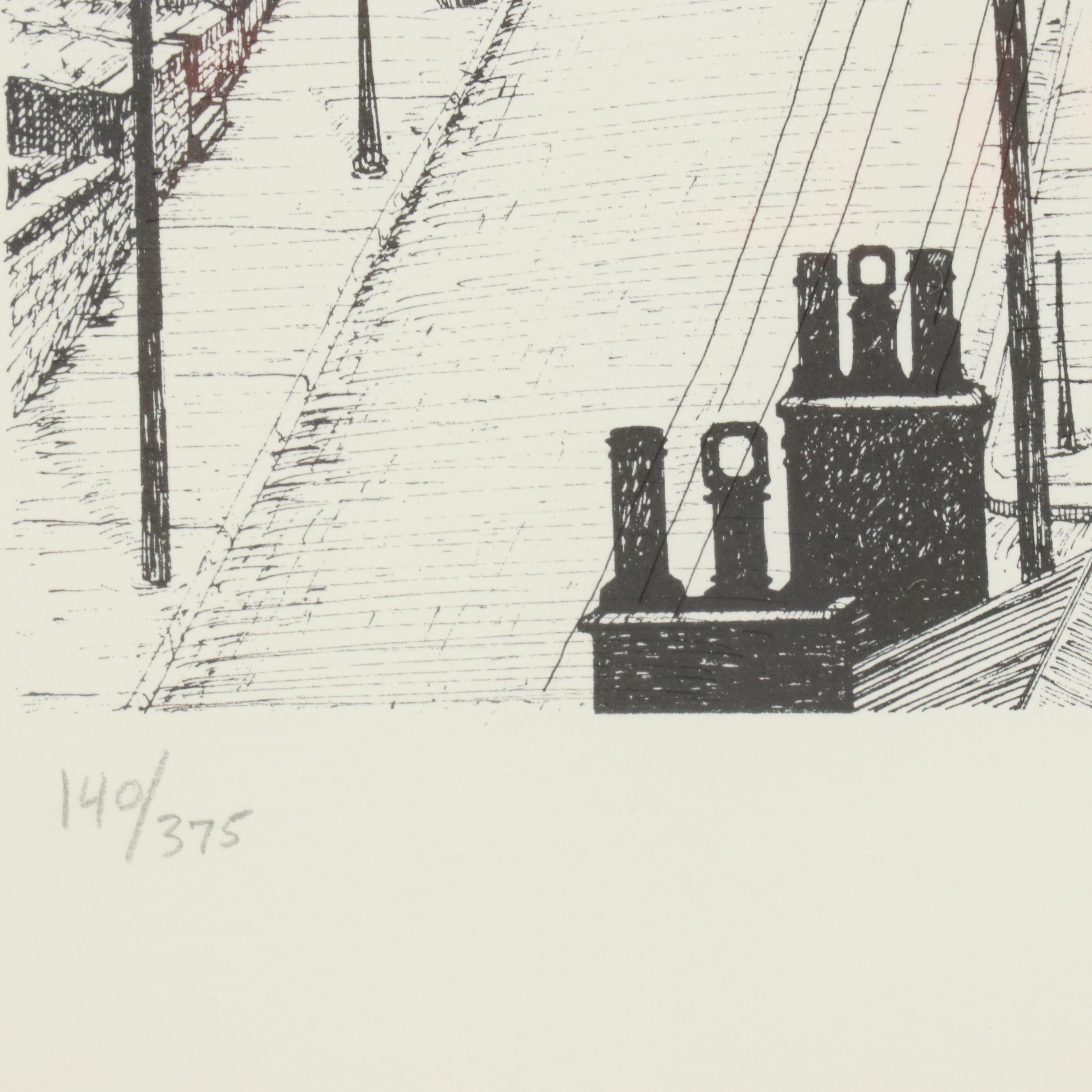 Thom Van Benschoten Lithographs of Cincinnati