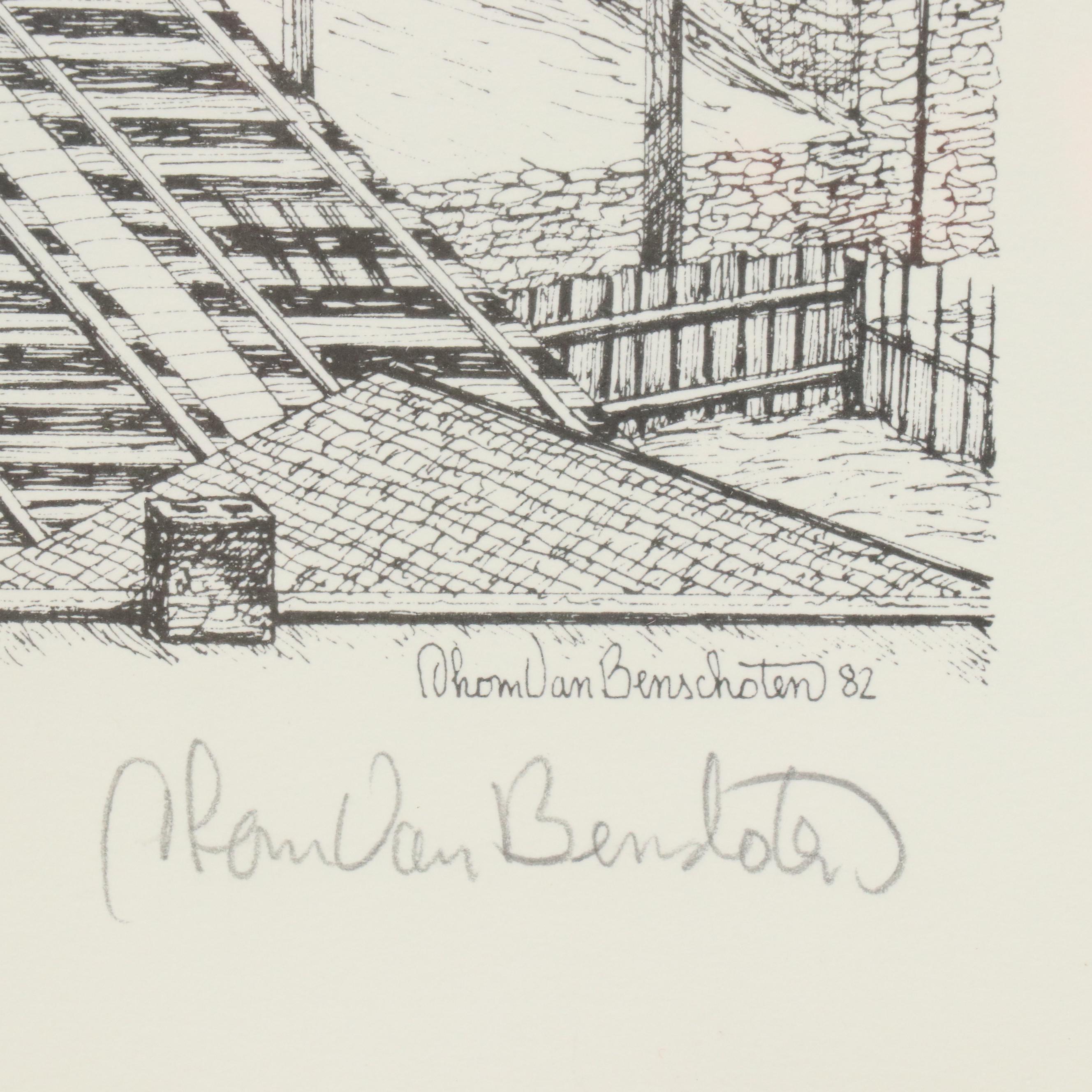 Thom Van Benschoten Lithographs of Cincinnati