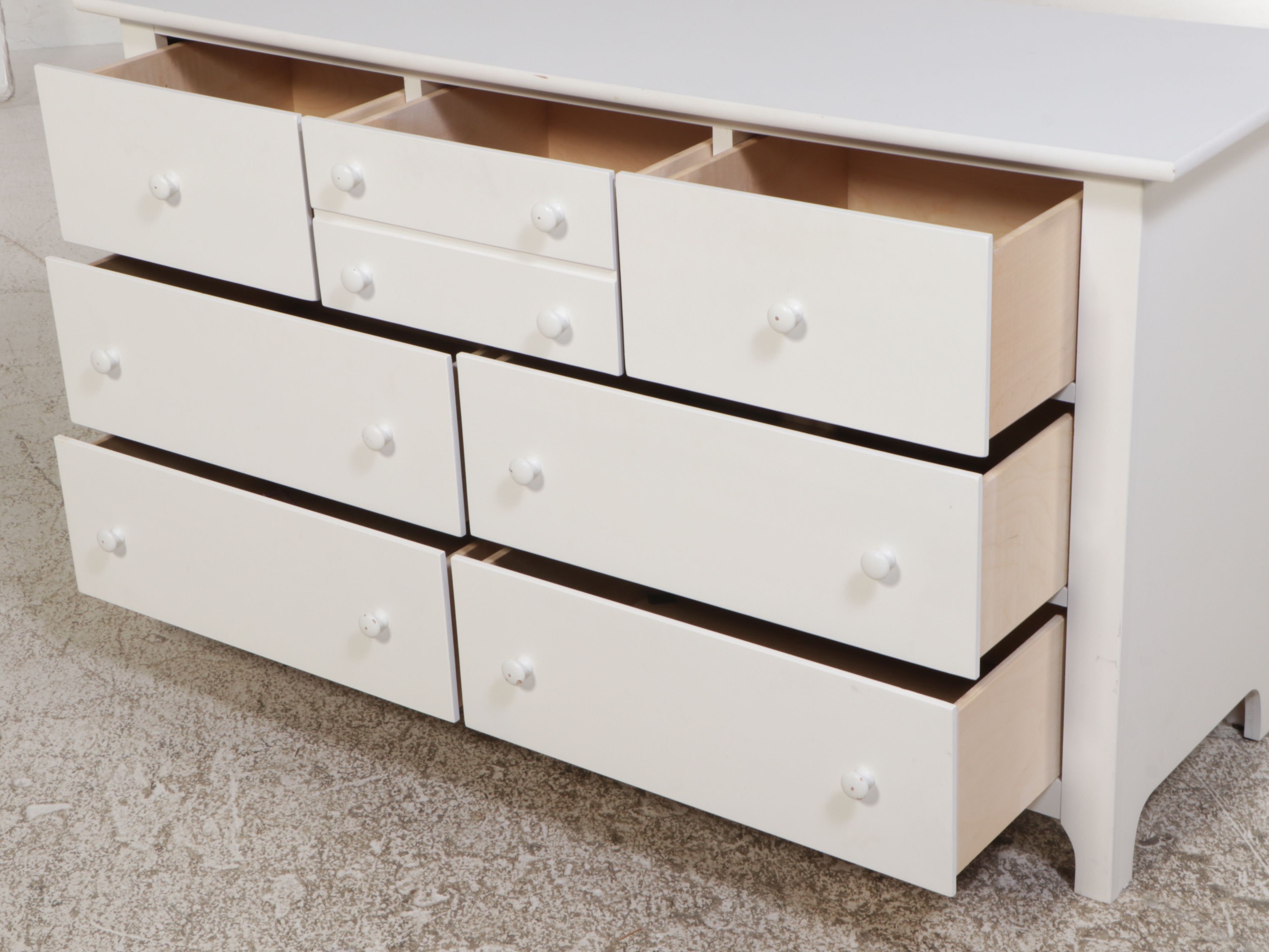 Stanley Furniture Contemporary White-Painted Wood Dresser