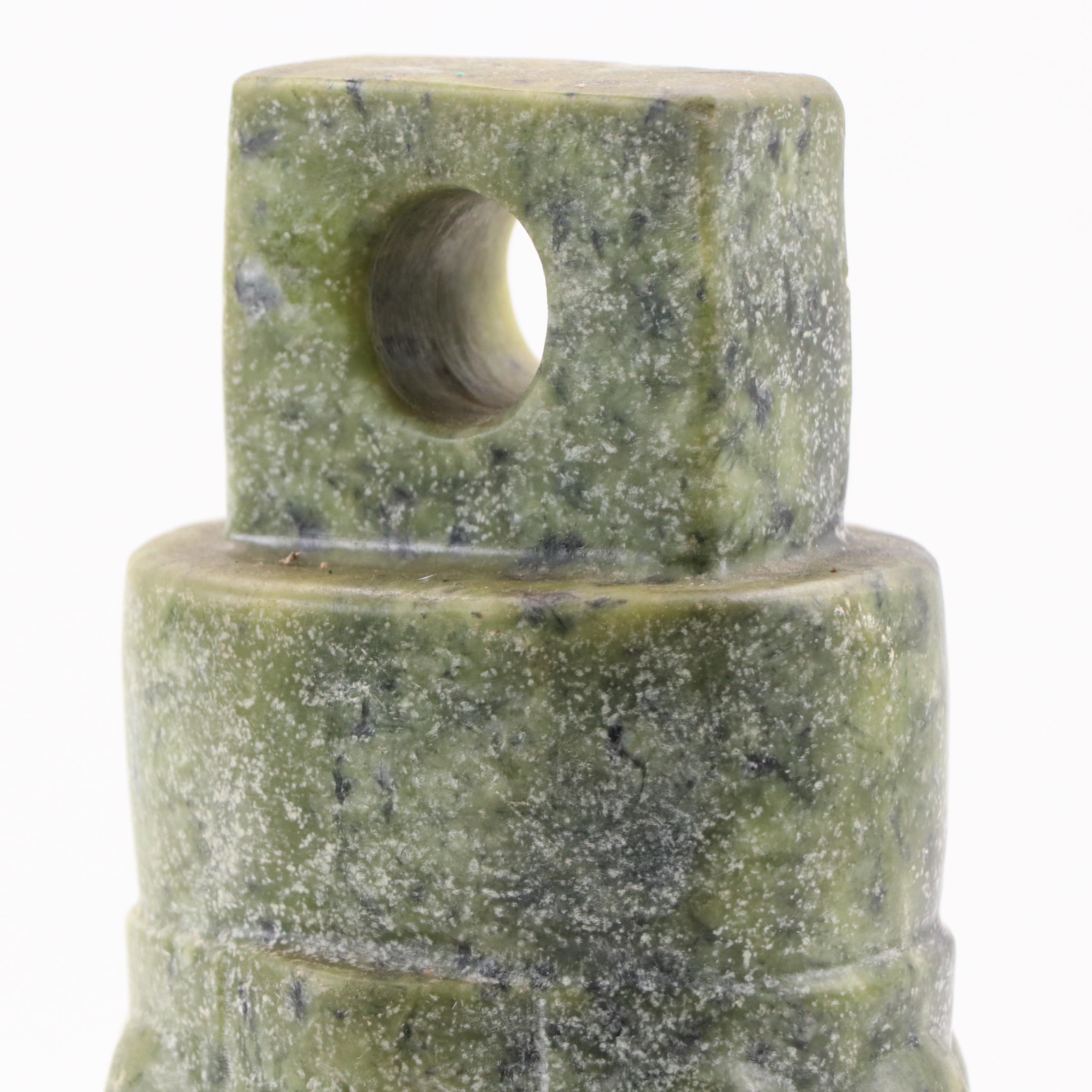 Chinese Carved Serpentine Hongshan Culture Replica Cong