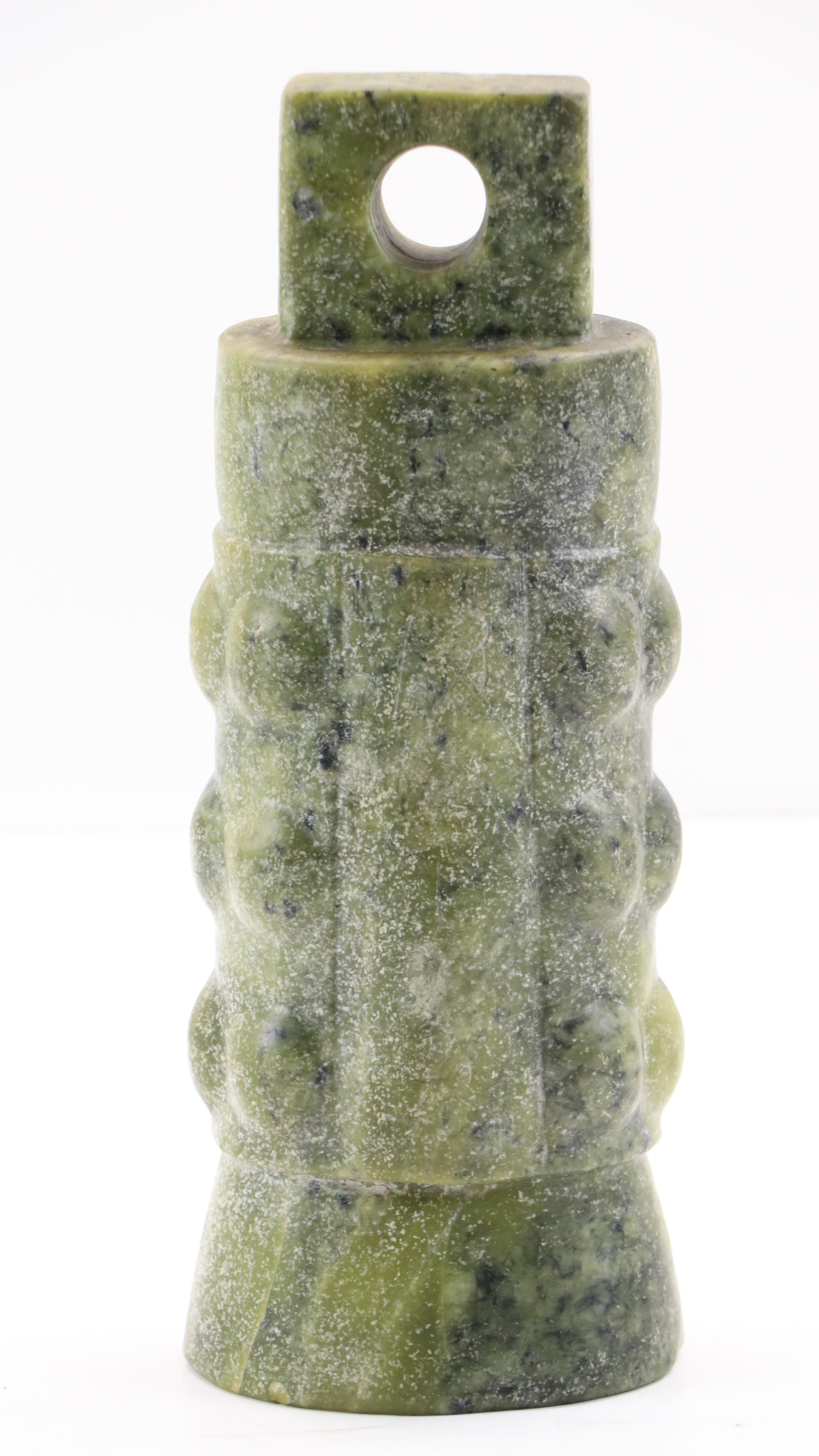 Chinese Carved Serpentine Hongshan Culture Replica Cong