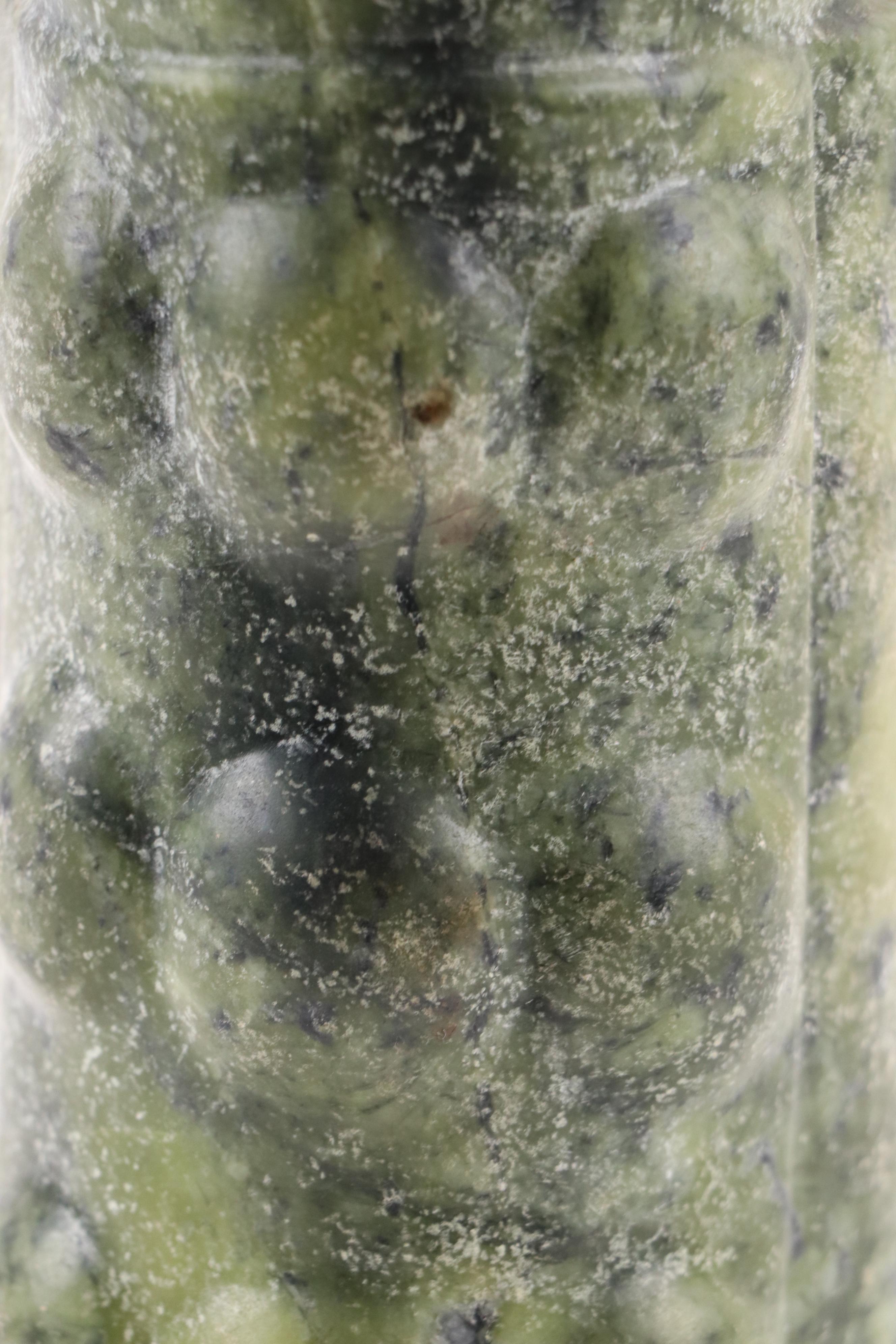 Chinese Carved Serpentine Hongshan Culture Replica Cong