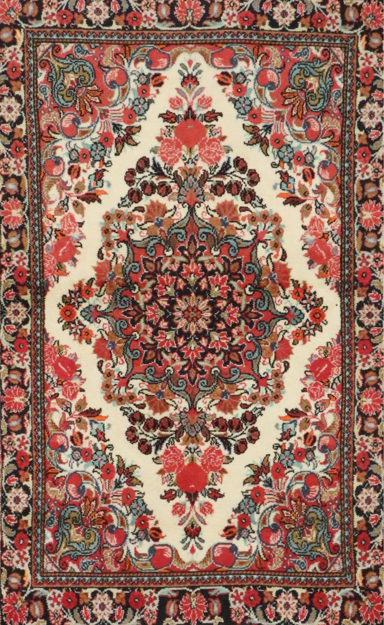 3'4 x 5'5 Hand-Knotted Persian Hamadan Area Rug
