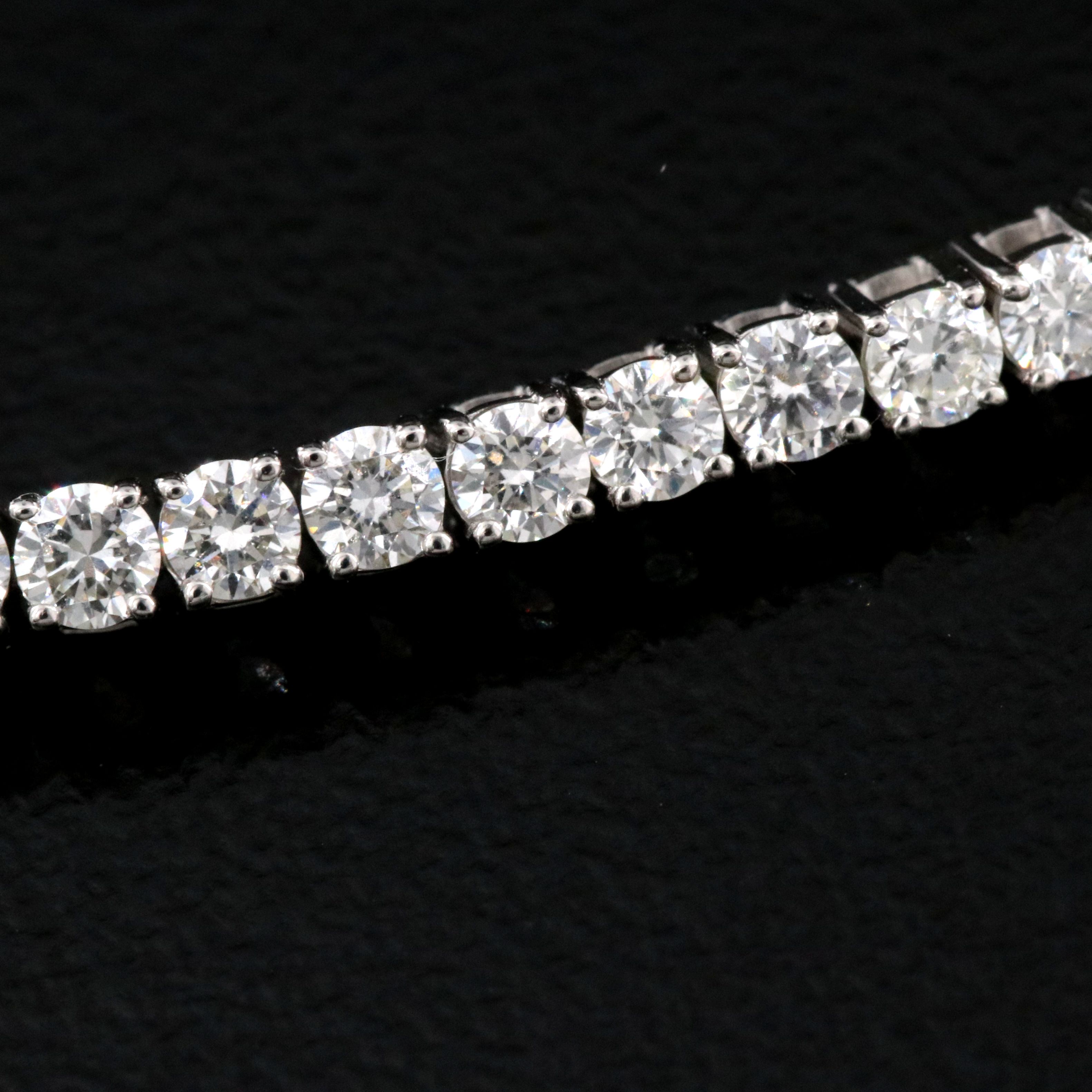 Platinum 3.55 CTW Diamond Line Bracelet