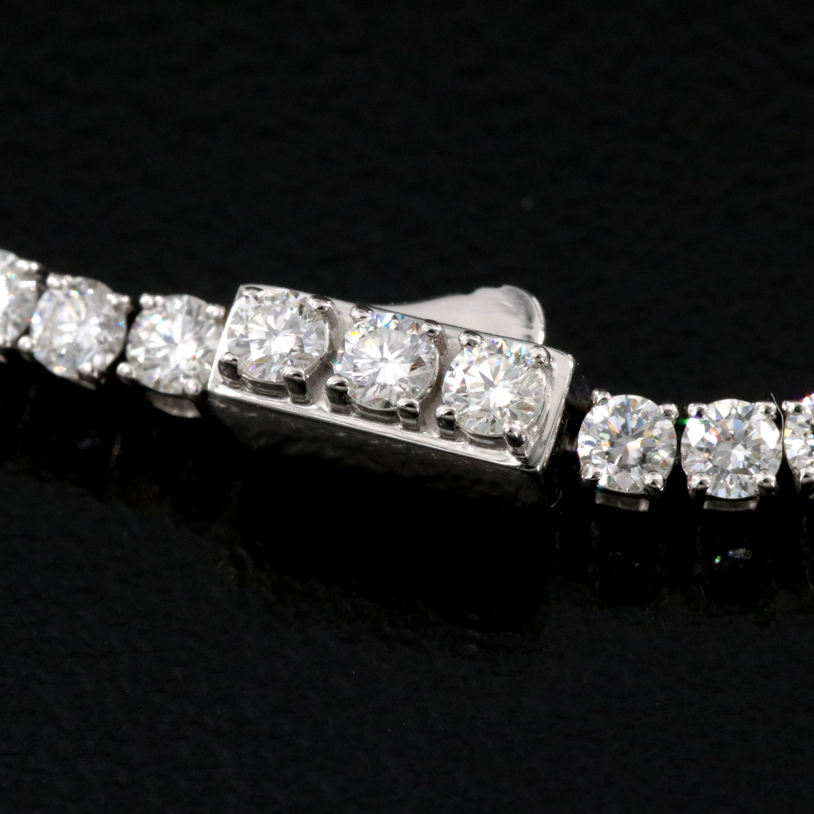 Platinum 3.55 CTW Diamond Line Bracelet