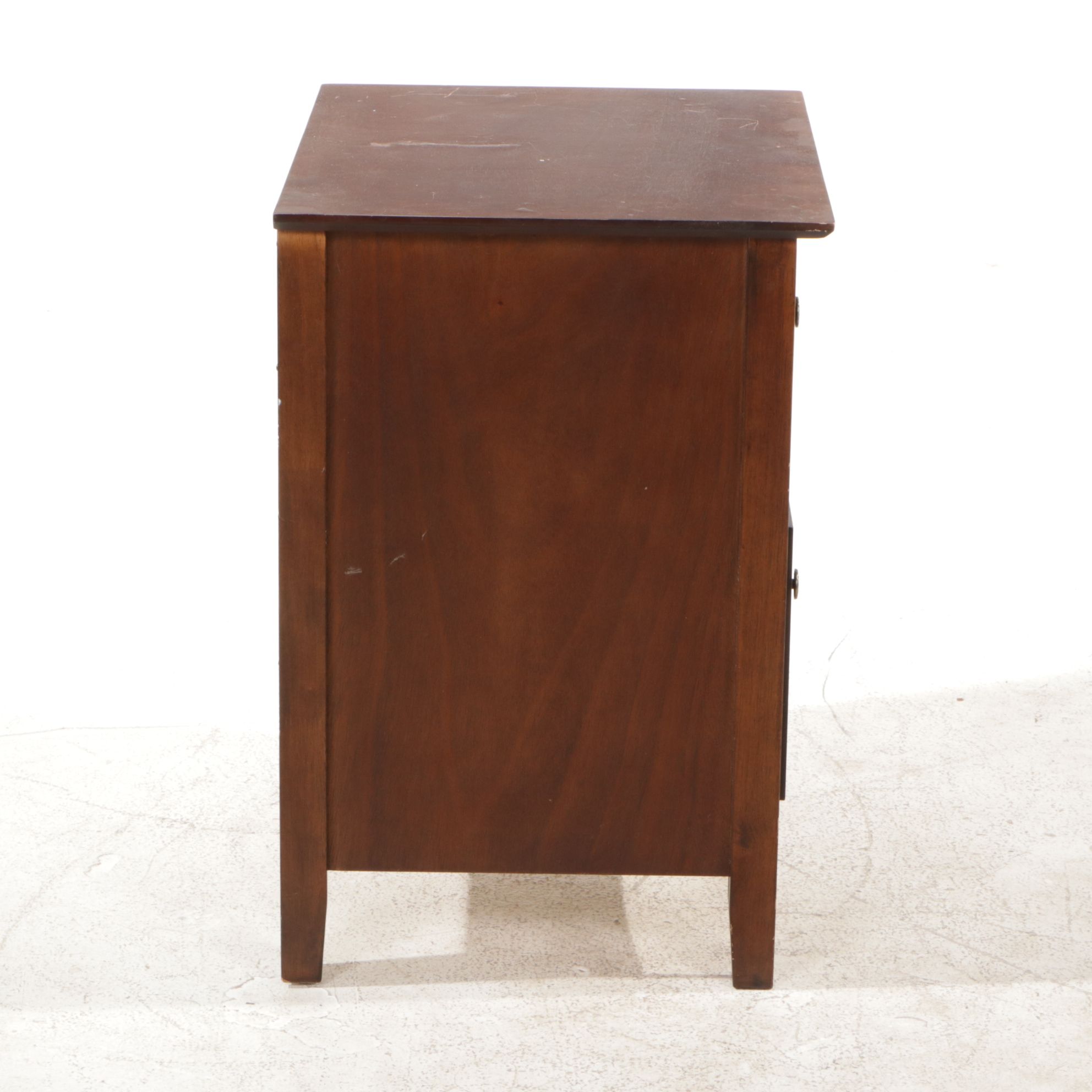 Mieco Mahogany Nightstand, 21st Century