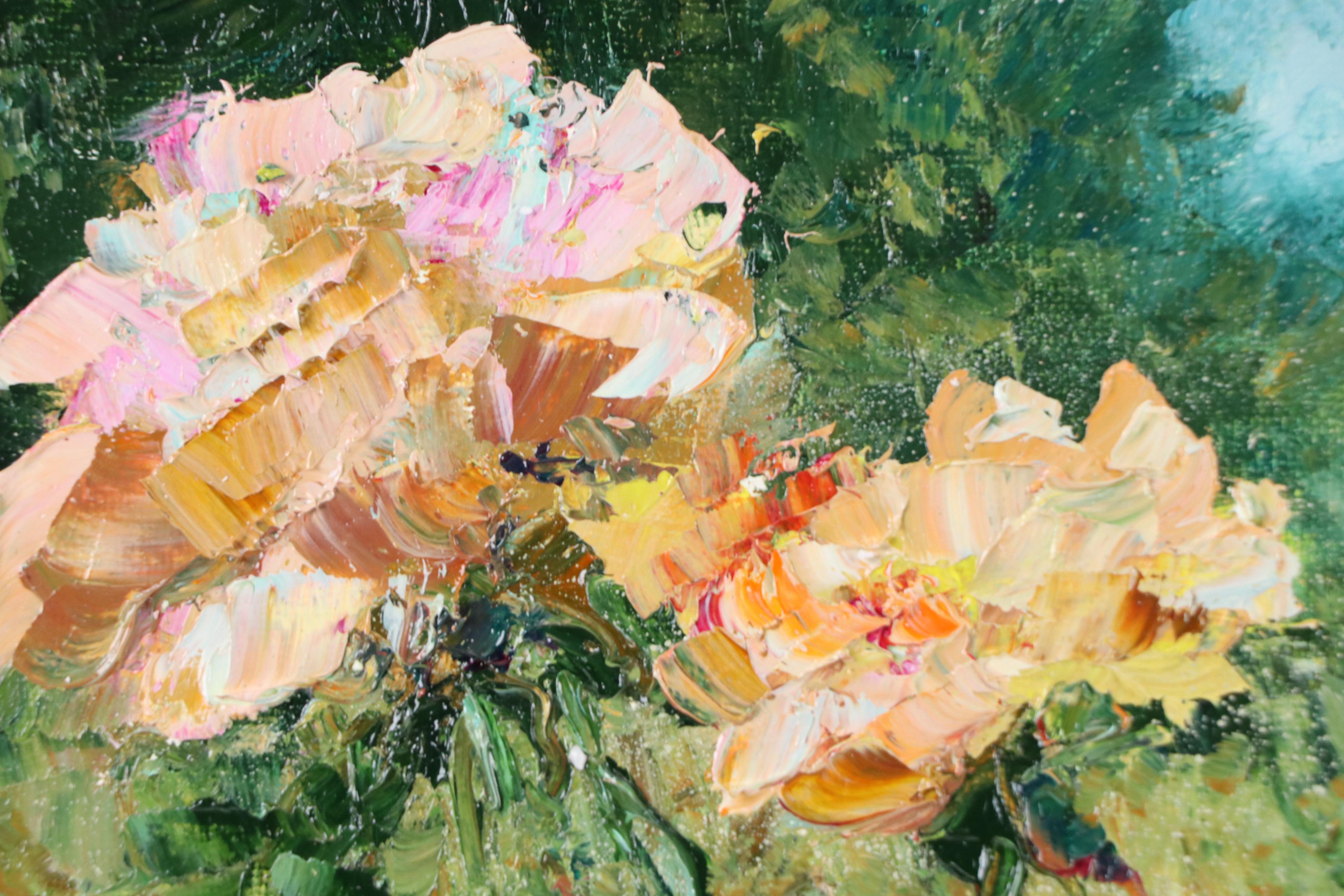 Garncarek Aleksander Floral Landscape Oil Painting, 2025