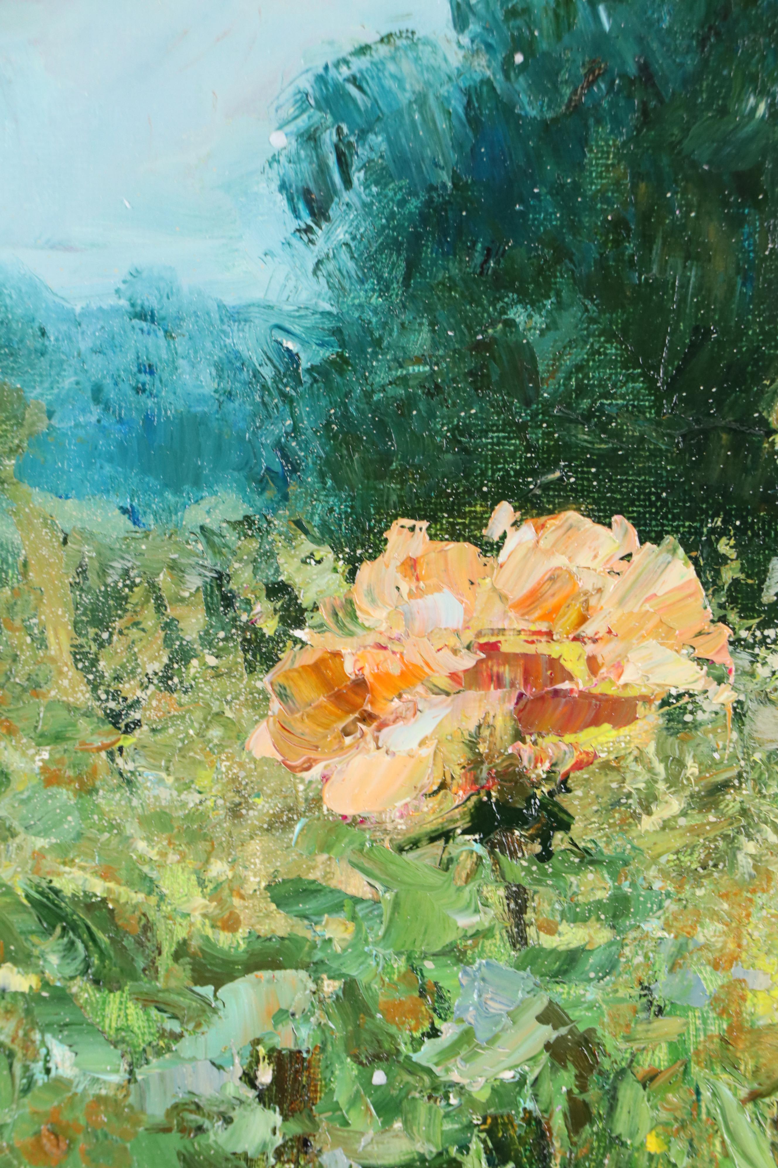 Garncarek Aleksander Floral Landscape Oil Painting, 2025