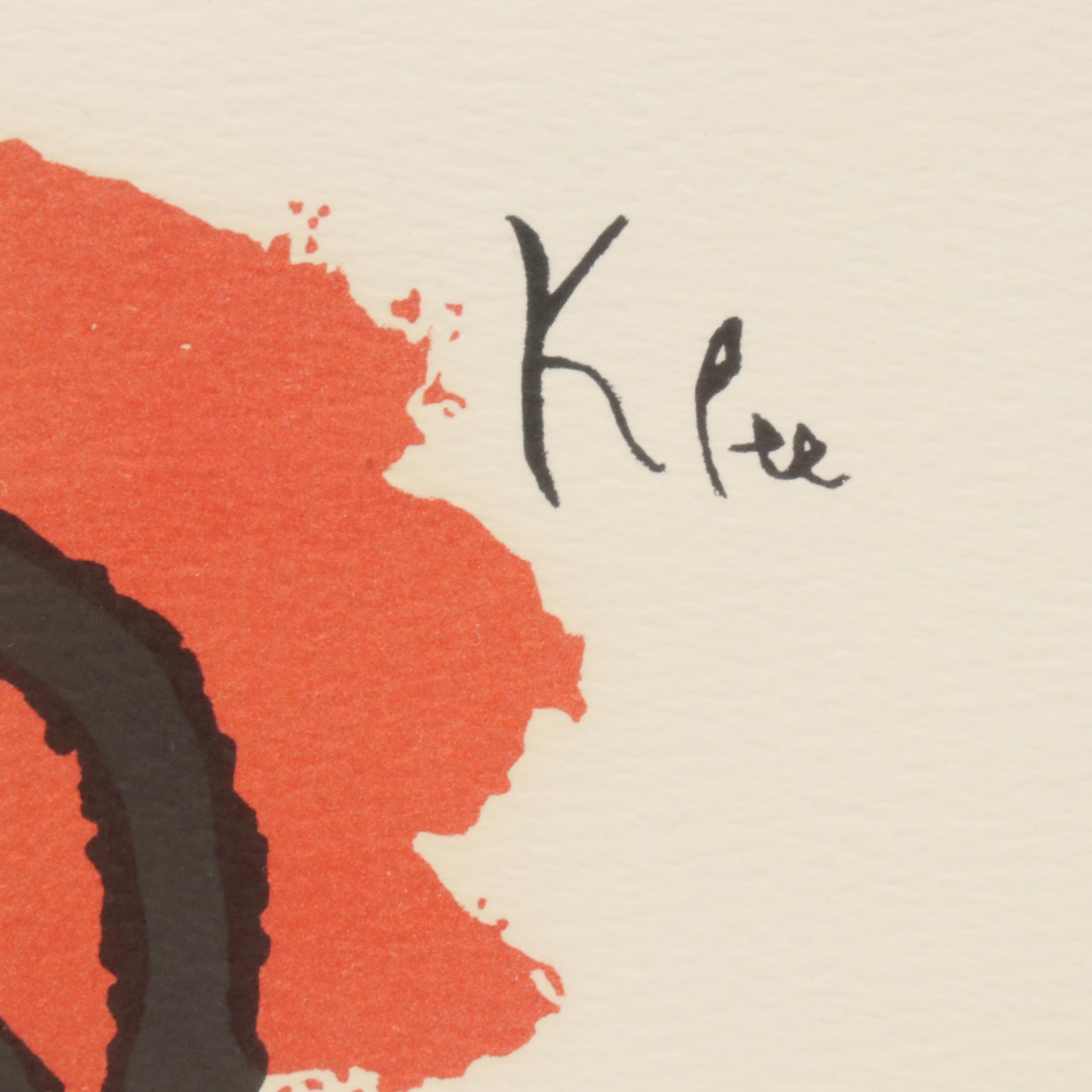 Lithograph After Paul Klee "Der Paukenspieler"