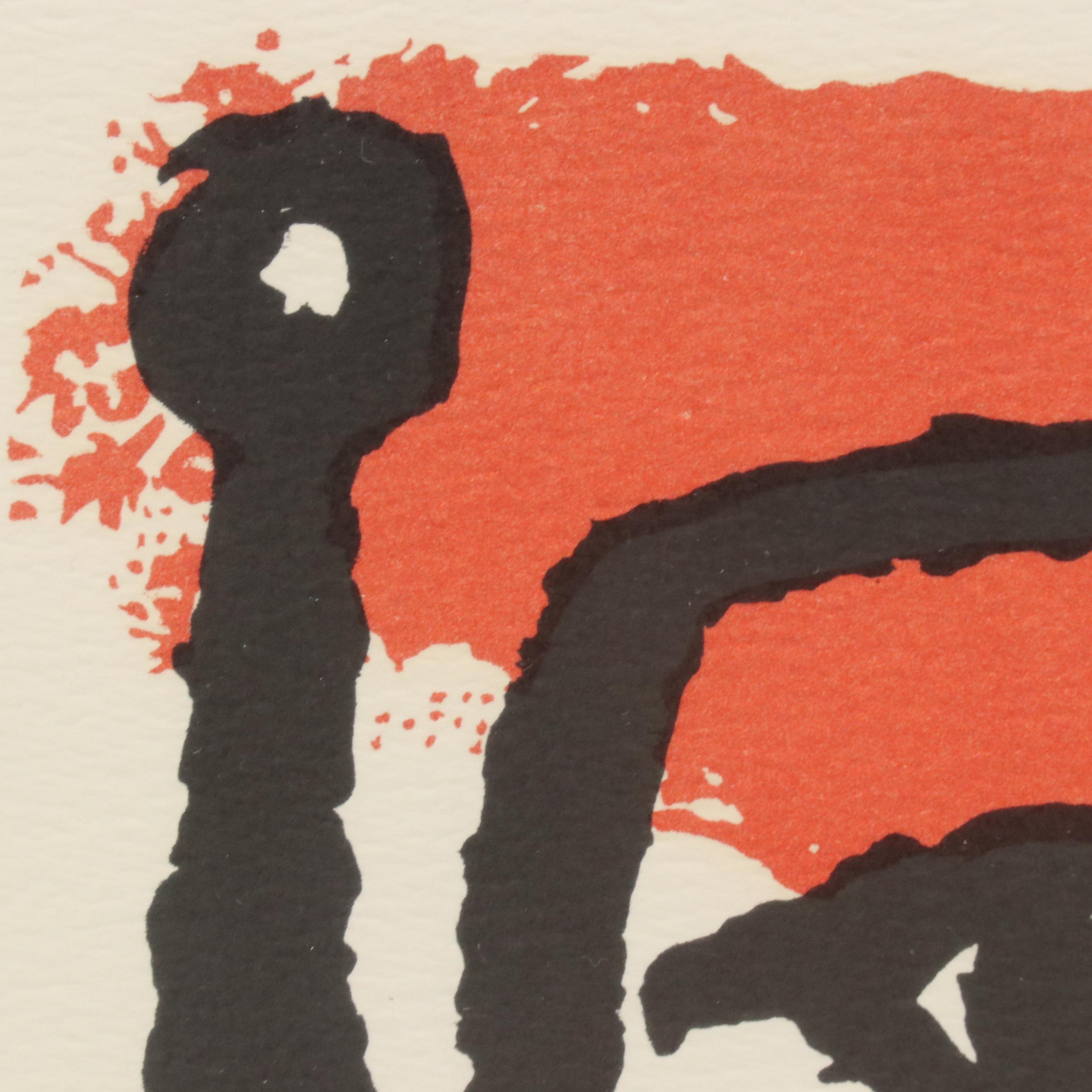 Lithograph After Paul Klee "Der Paukenspieler"