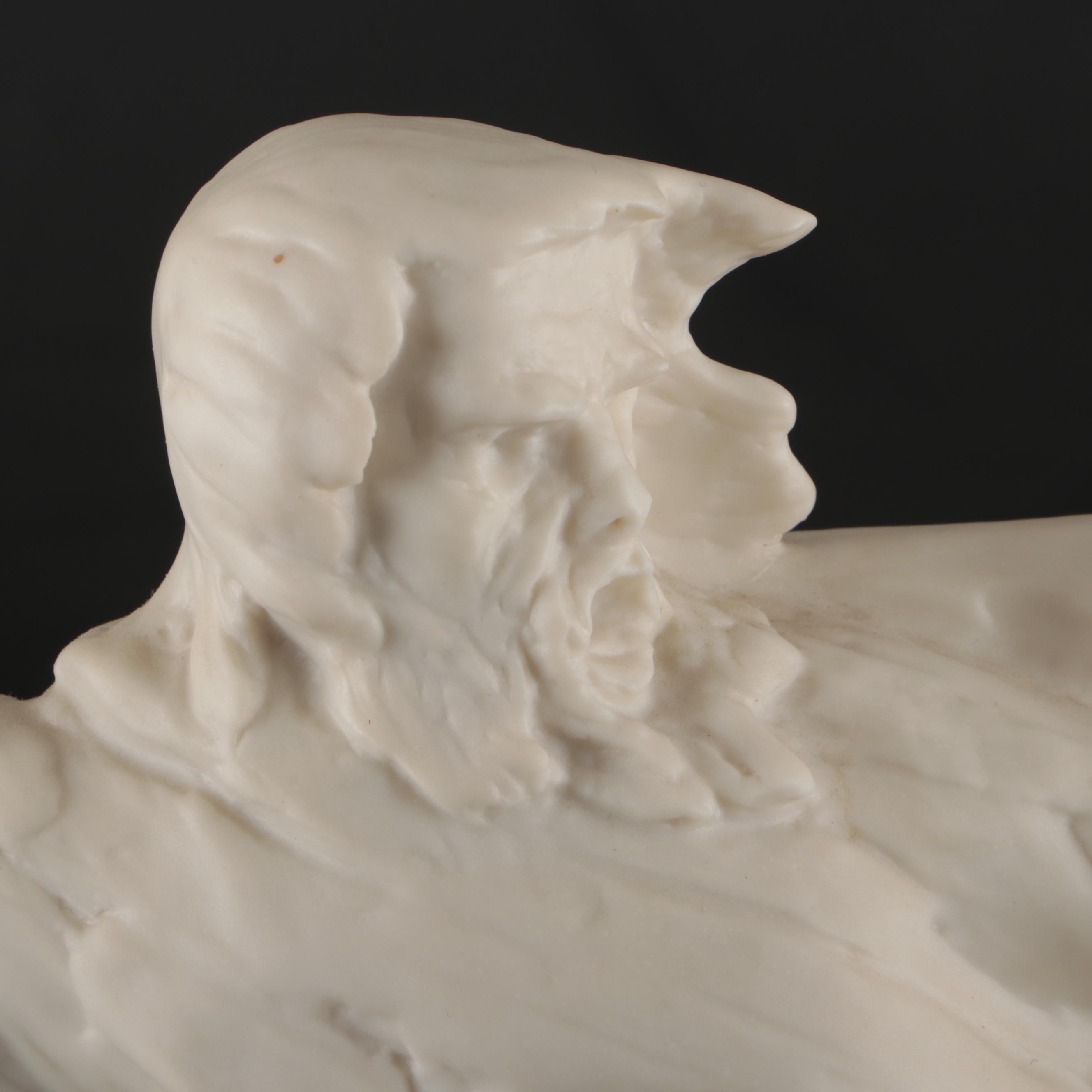 Laszlo Ispanky Bisque Porcelain Moses Sculpture "Storm," 1975