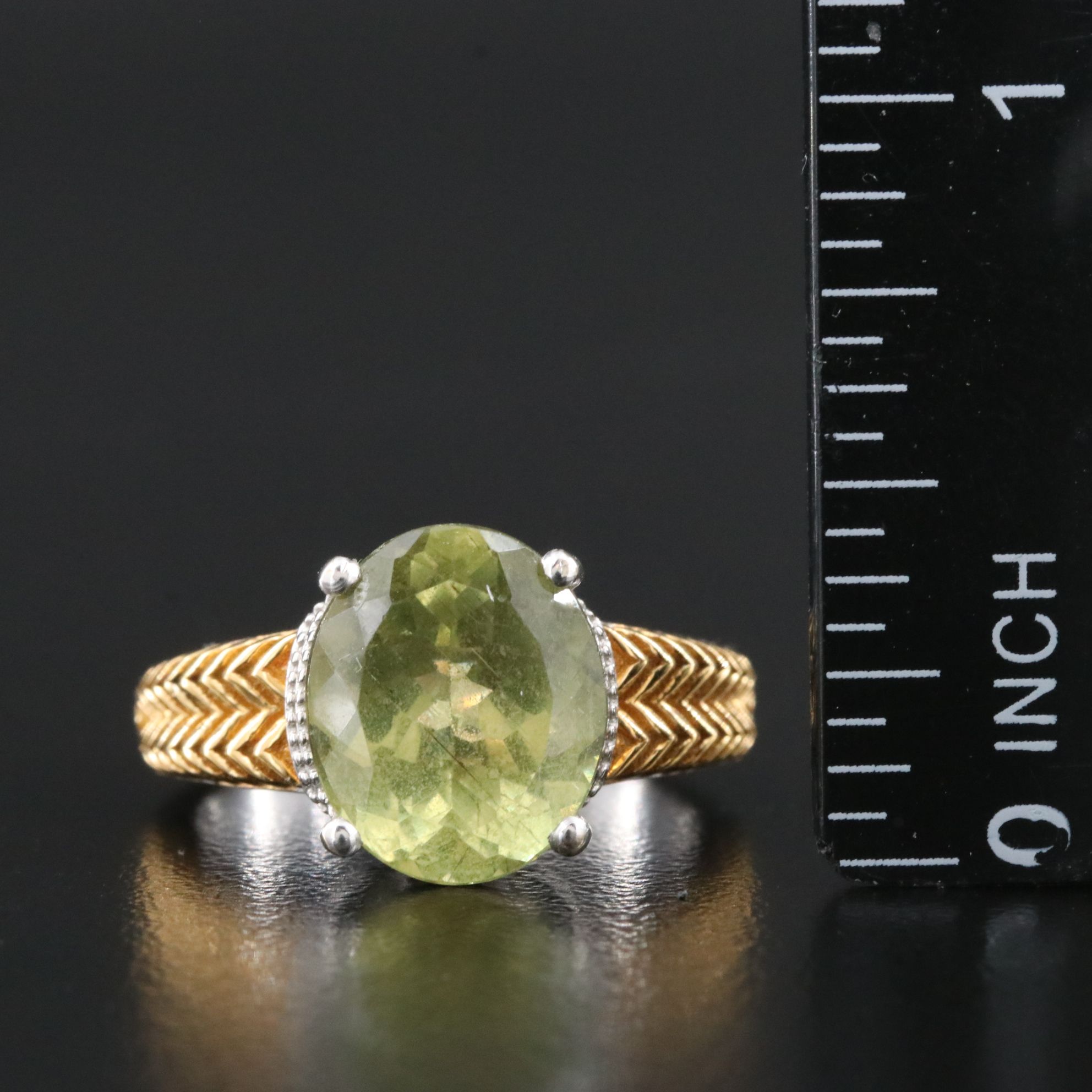 Sterling Apatite Ring