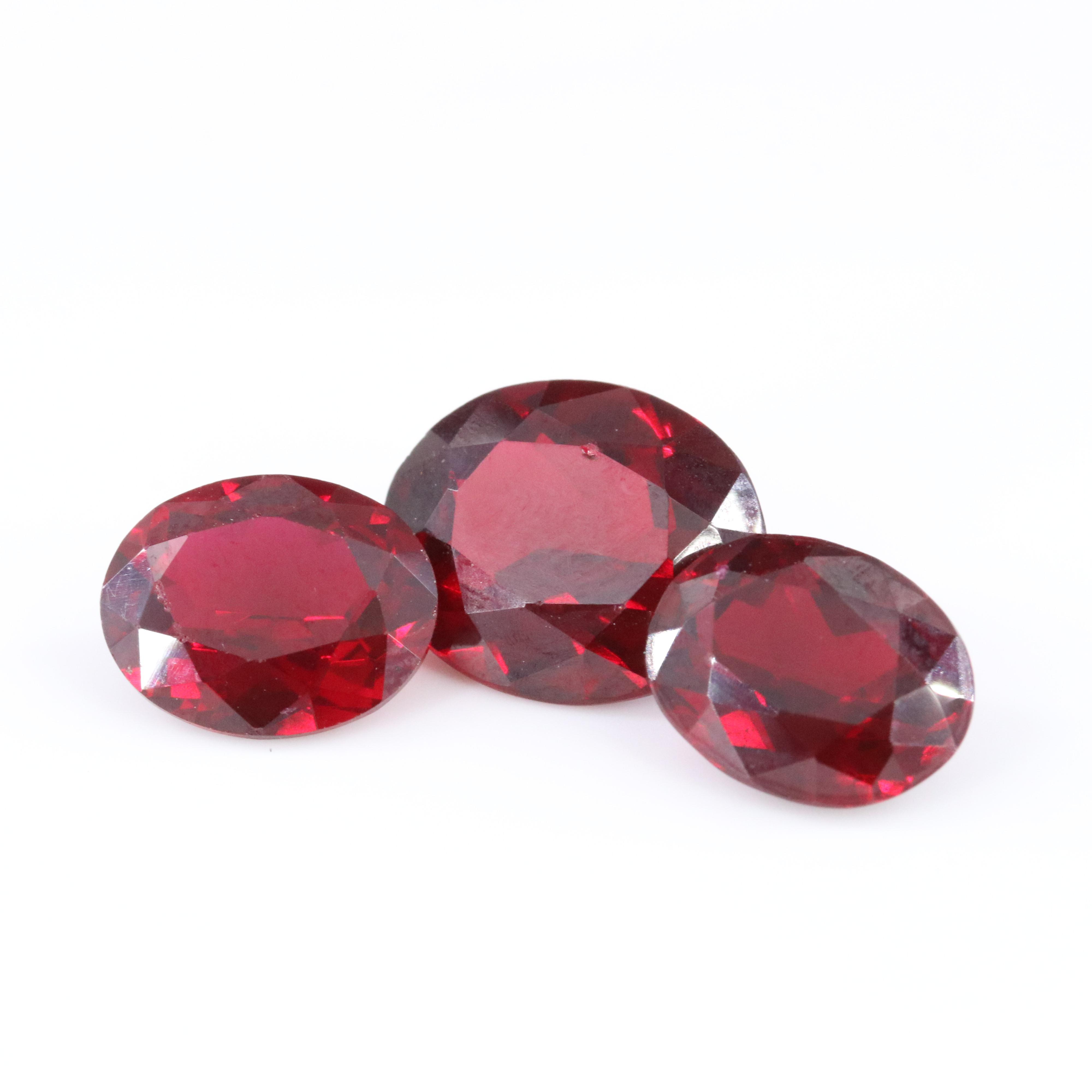 Loose 11.68 CTW Lab Grown Rubies