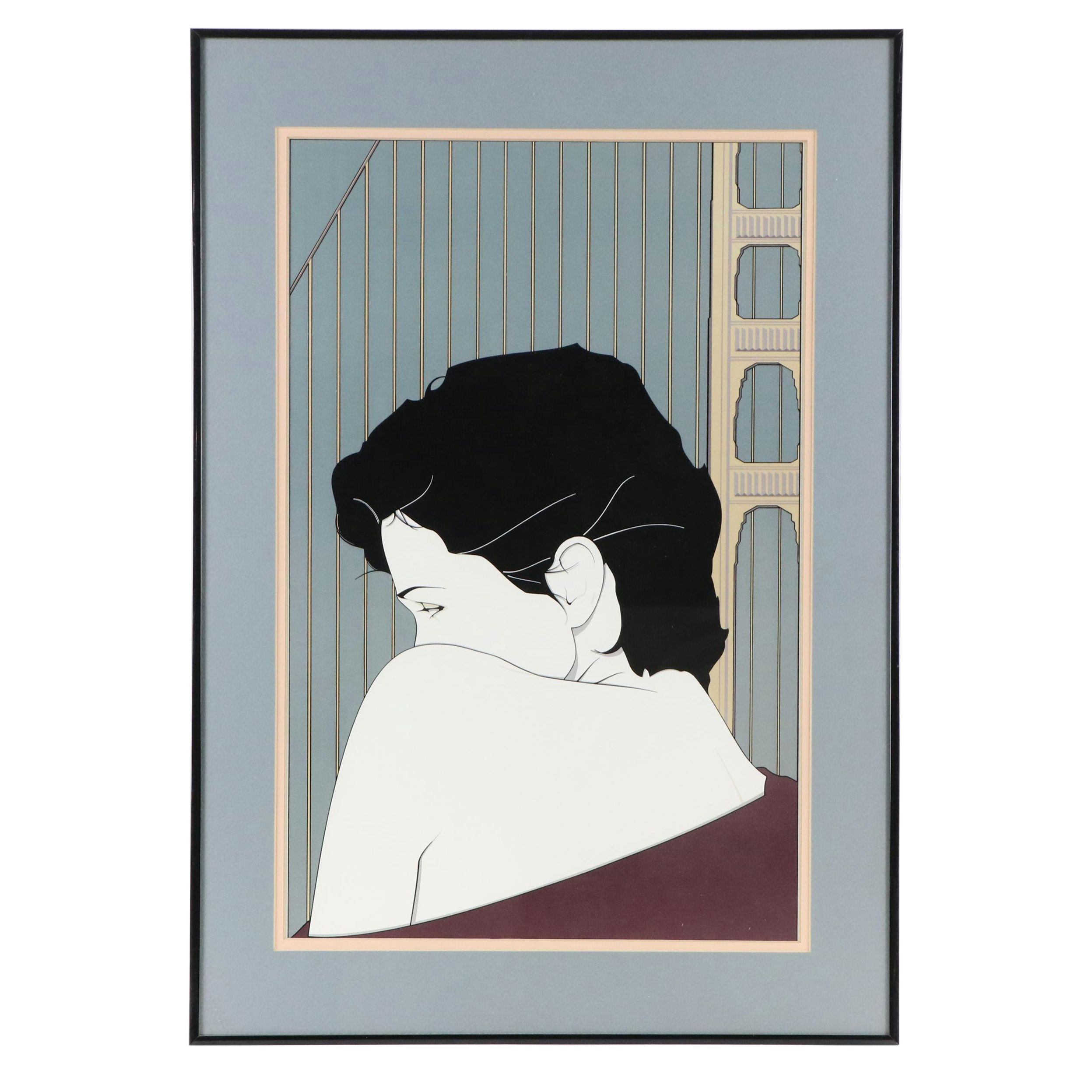 After Patrick Nagel Lithograph for San Francisco Art Expo, Circa 1981