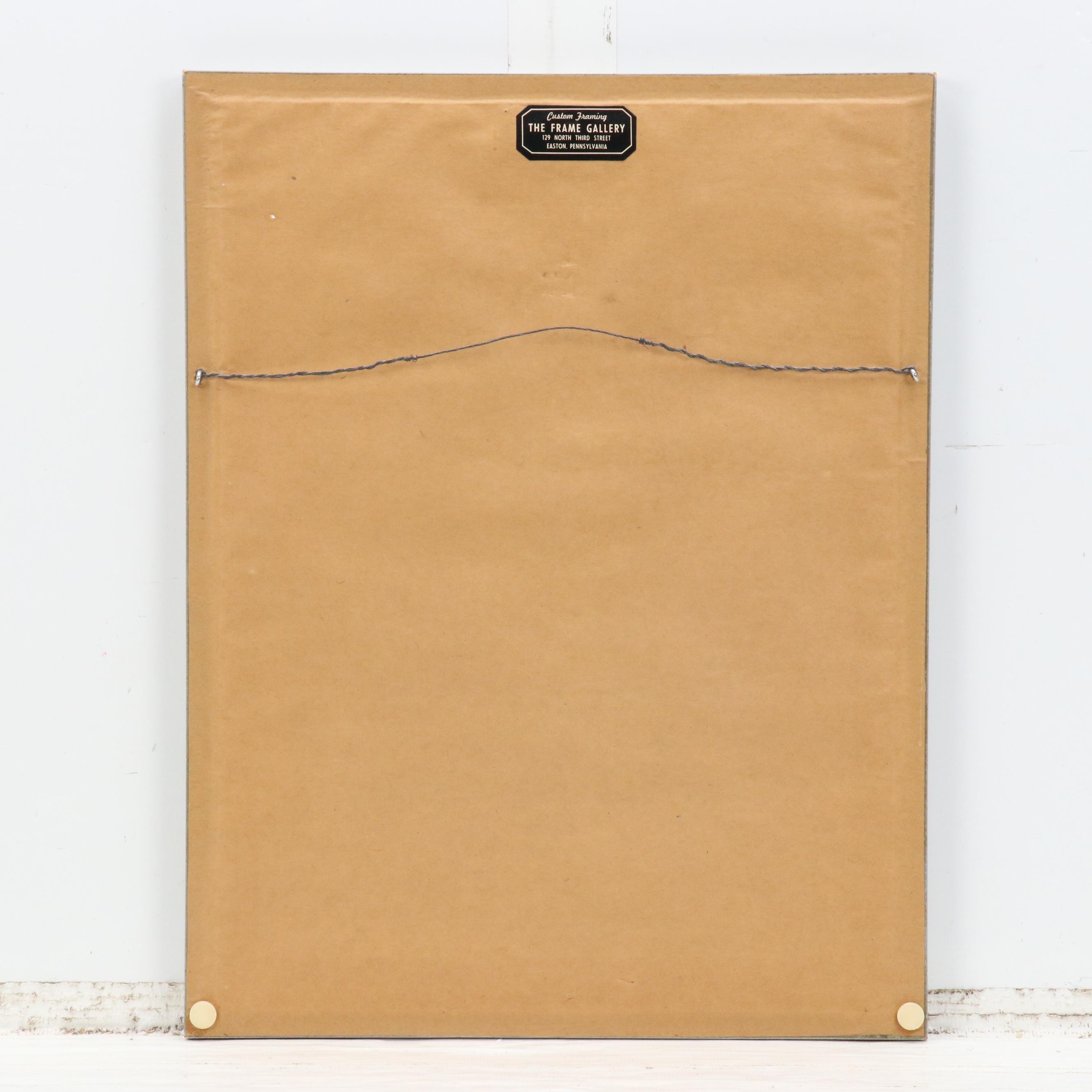 Iver Rose Woodcut of Young Girl