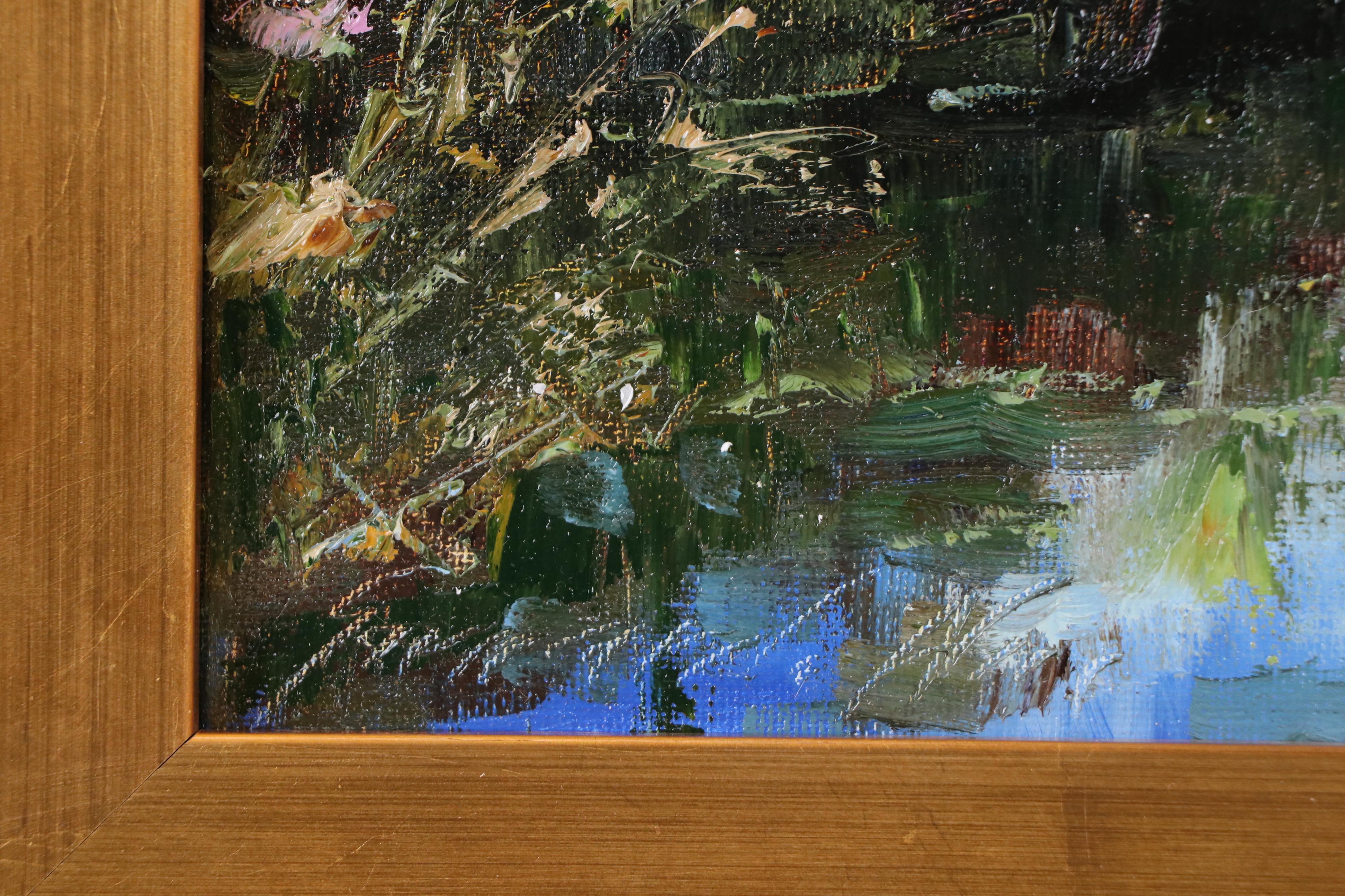 Garncarek Aleksander Pond Landscape Oil Painting, 2025