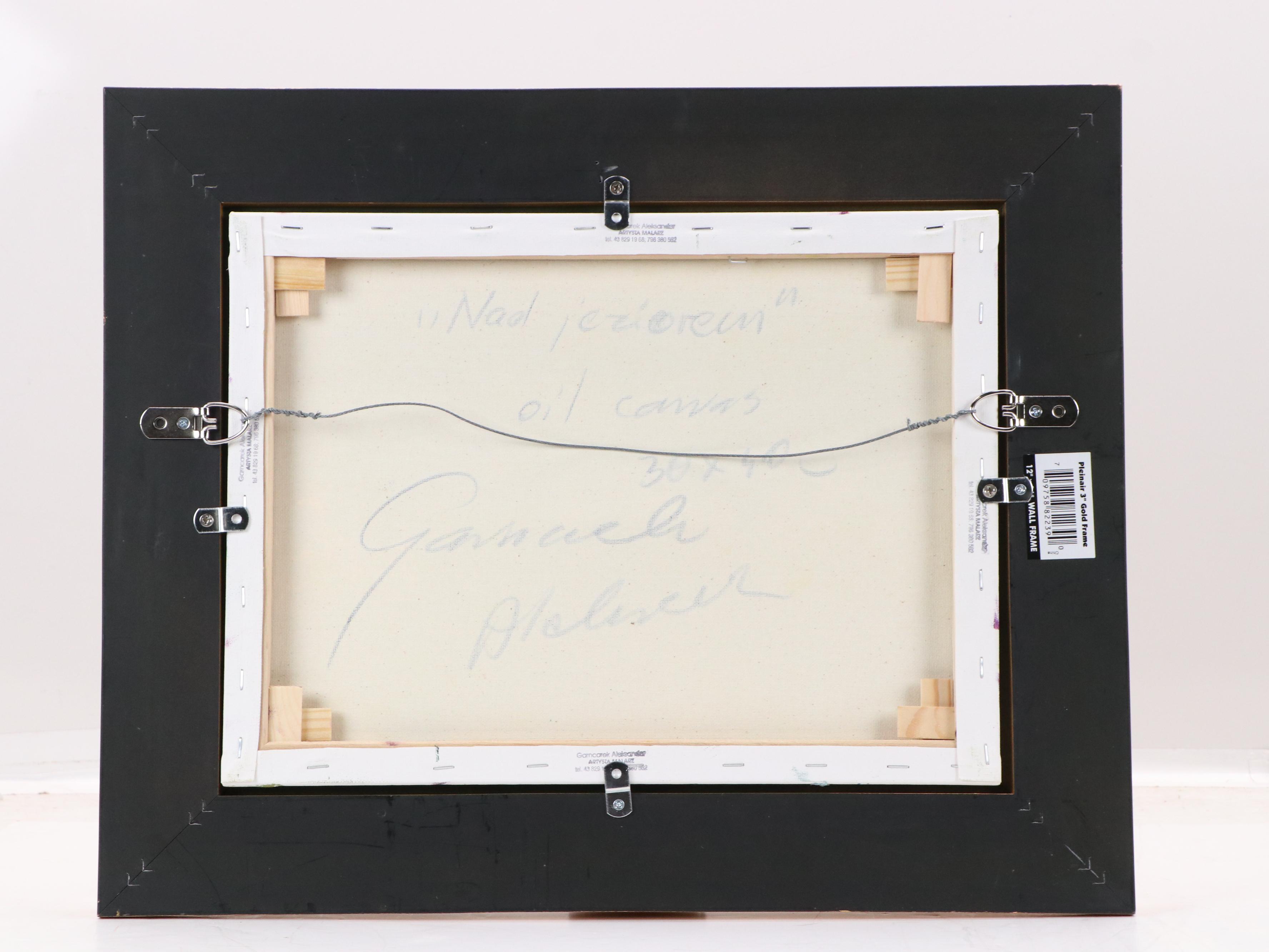 Garncarek Aleksander Pond Landscape Oil Painting, 2025