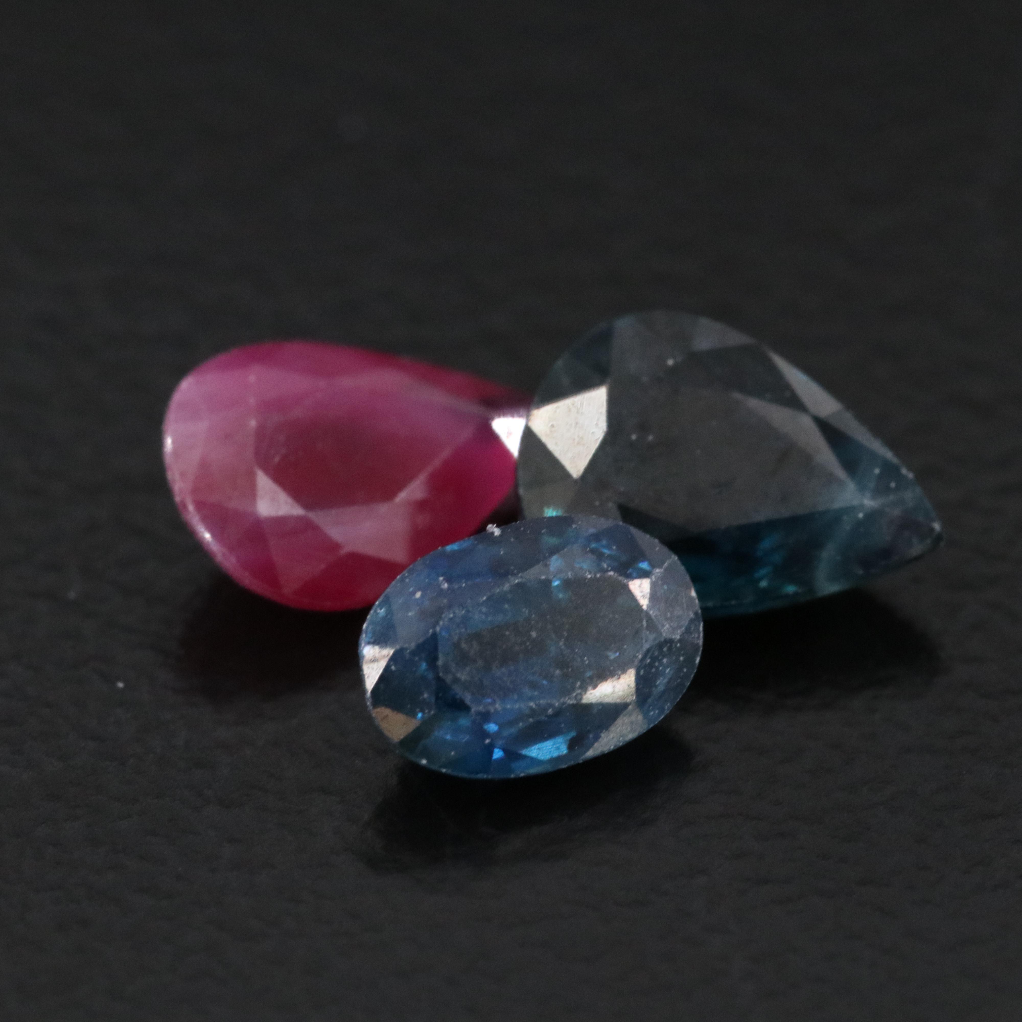 Loose 6.01 CTW Rubies and Sapphires