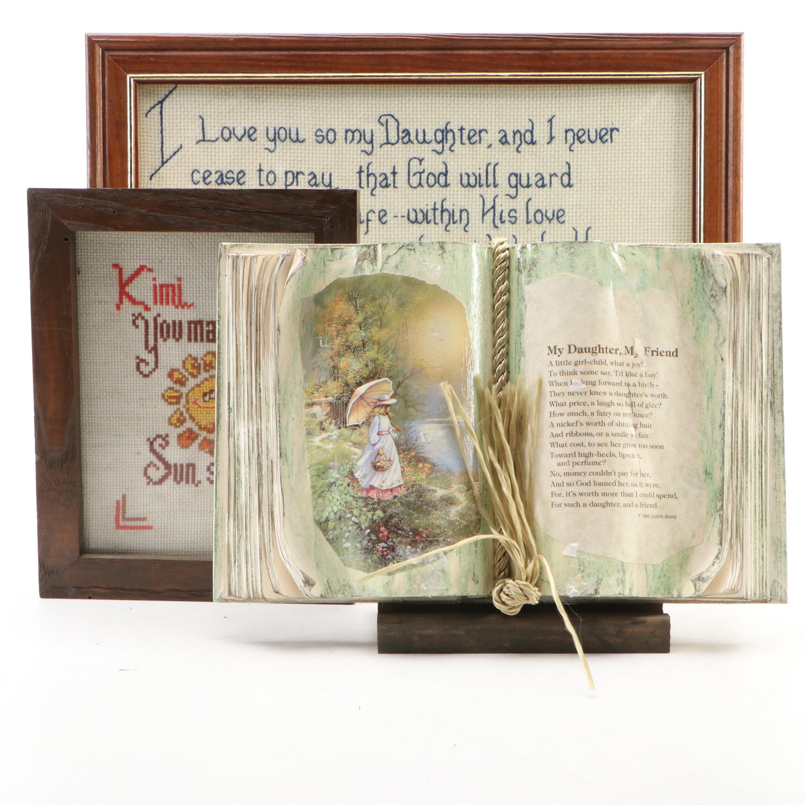 Handmade Cross-Stitch Panels and More