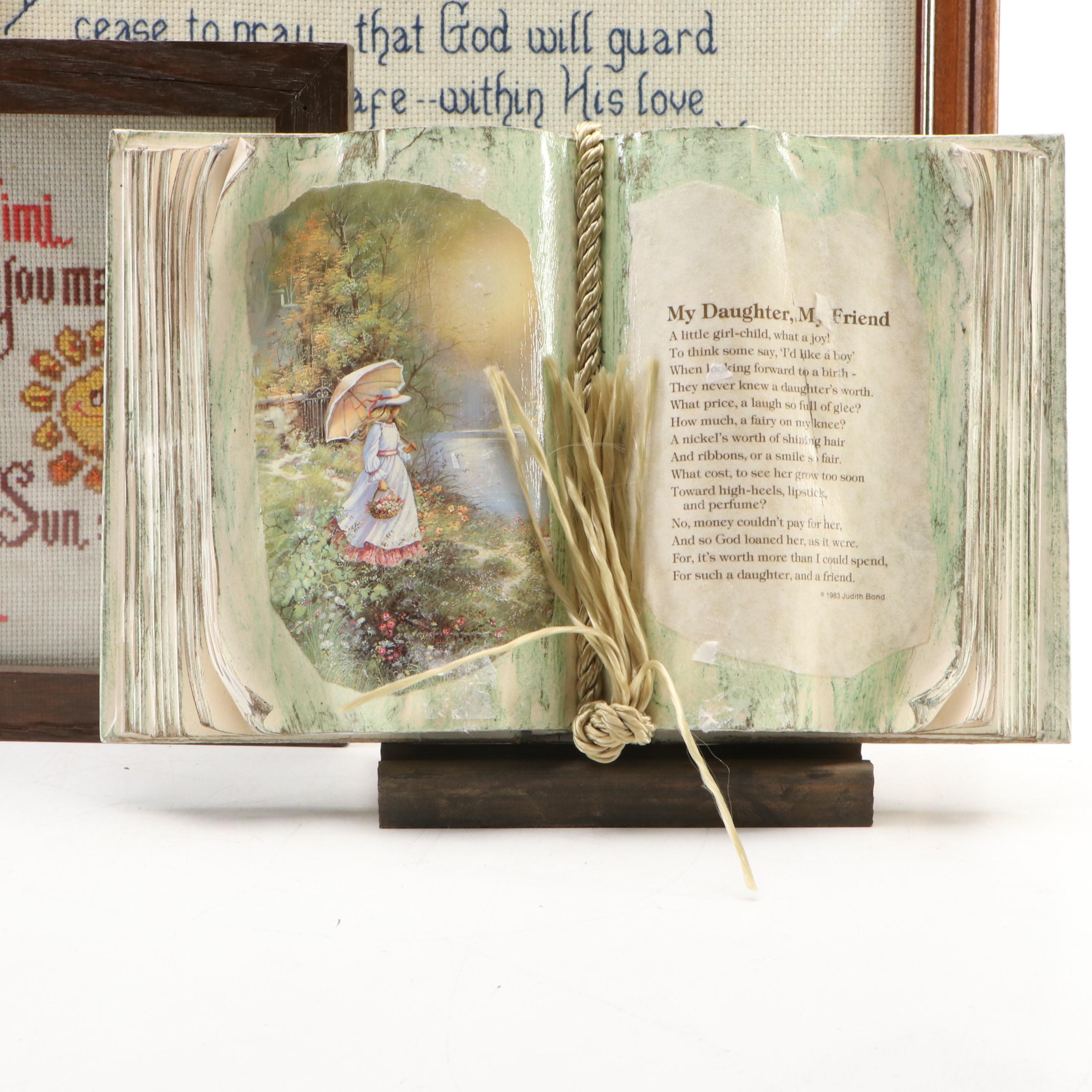 Handmade Cross-Stitch Panels and More