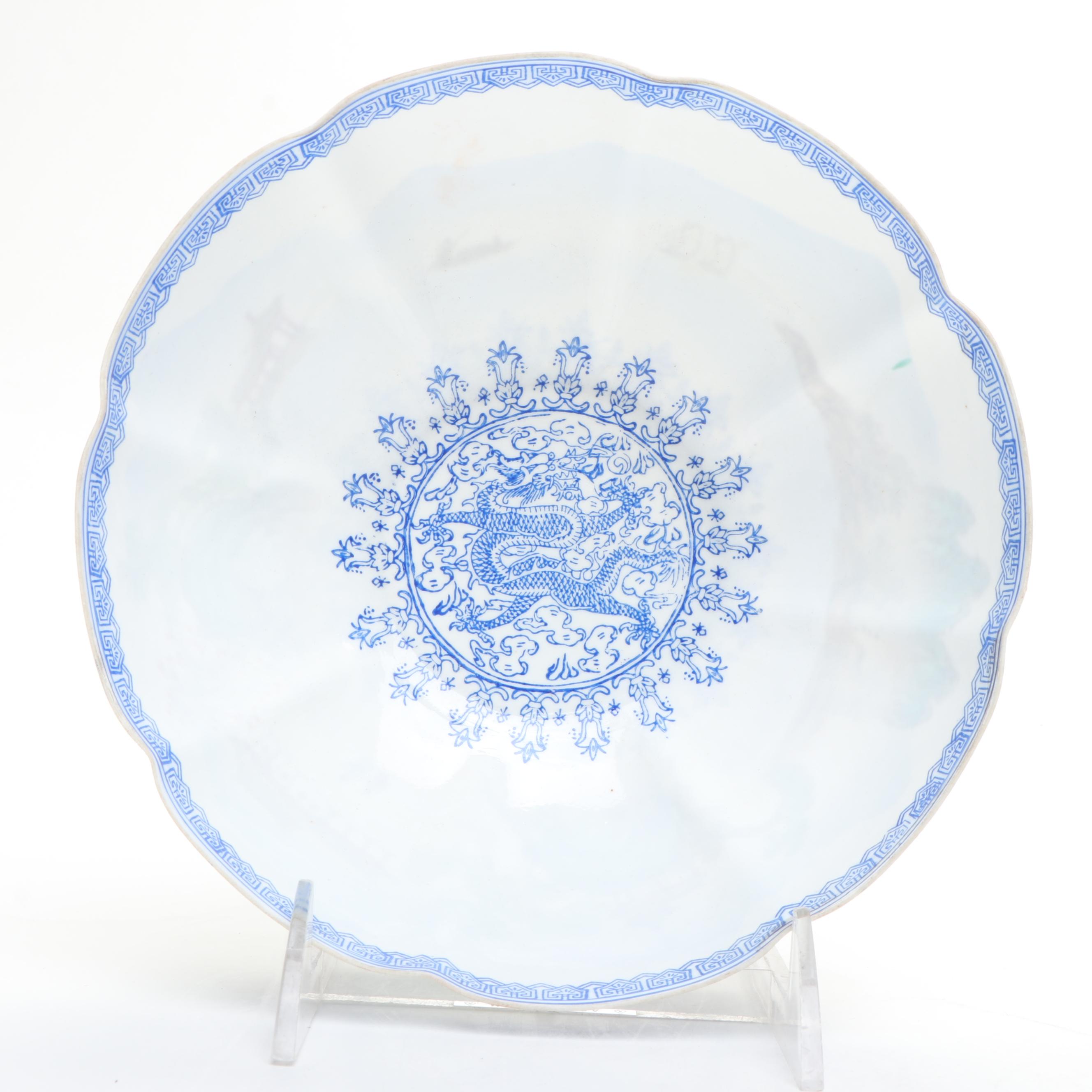 Chinese Porcelain 1000 Flowers Vase with Egg Shell Bowls and More