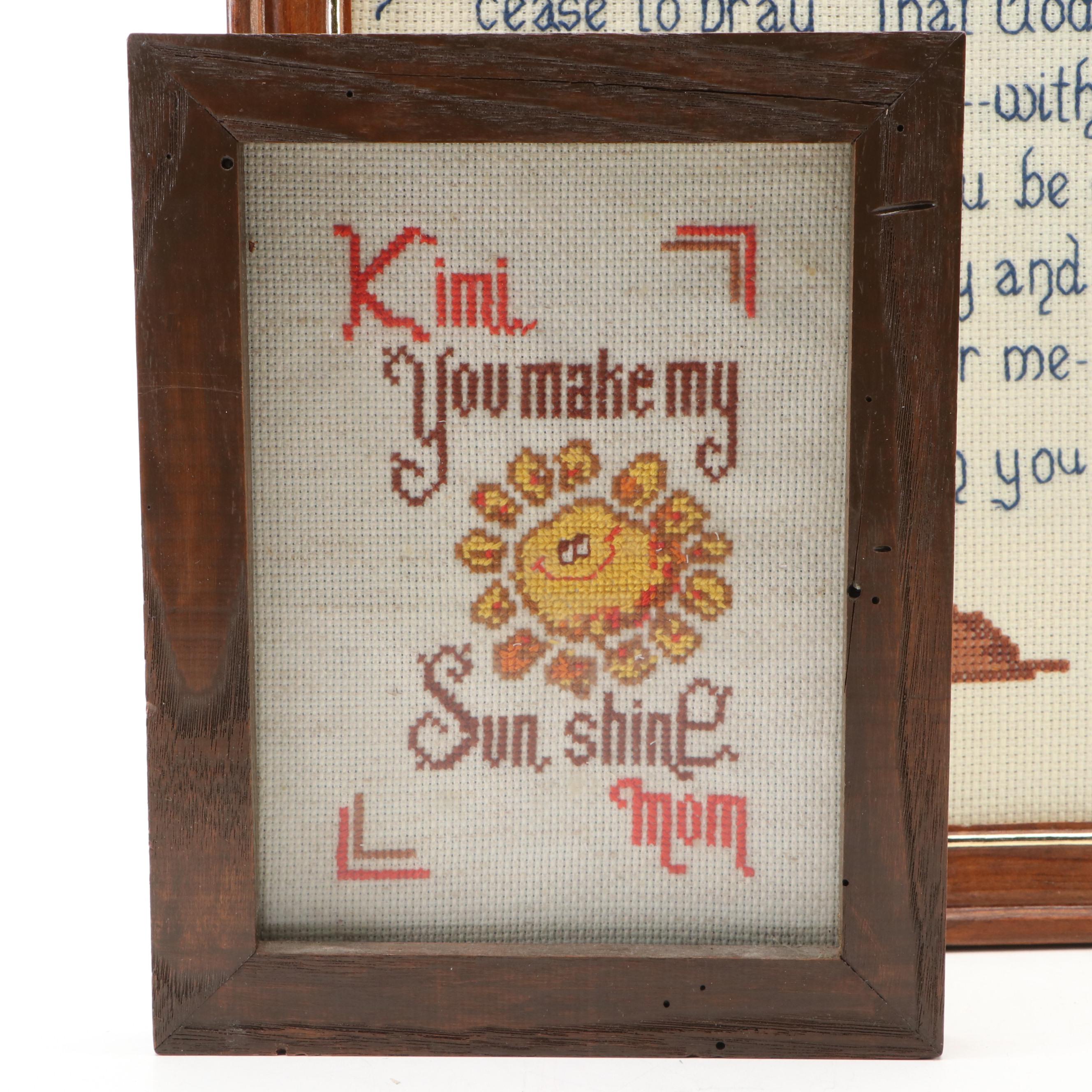 Handmade Cross-Stitch Panels and More