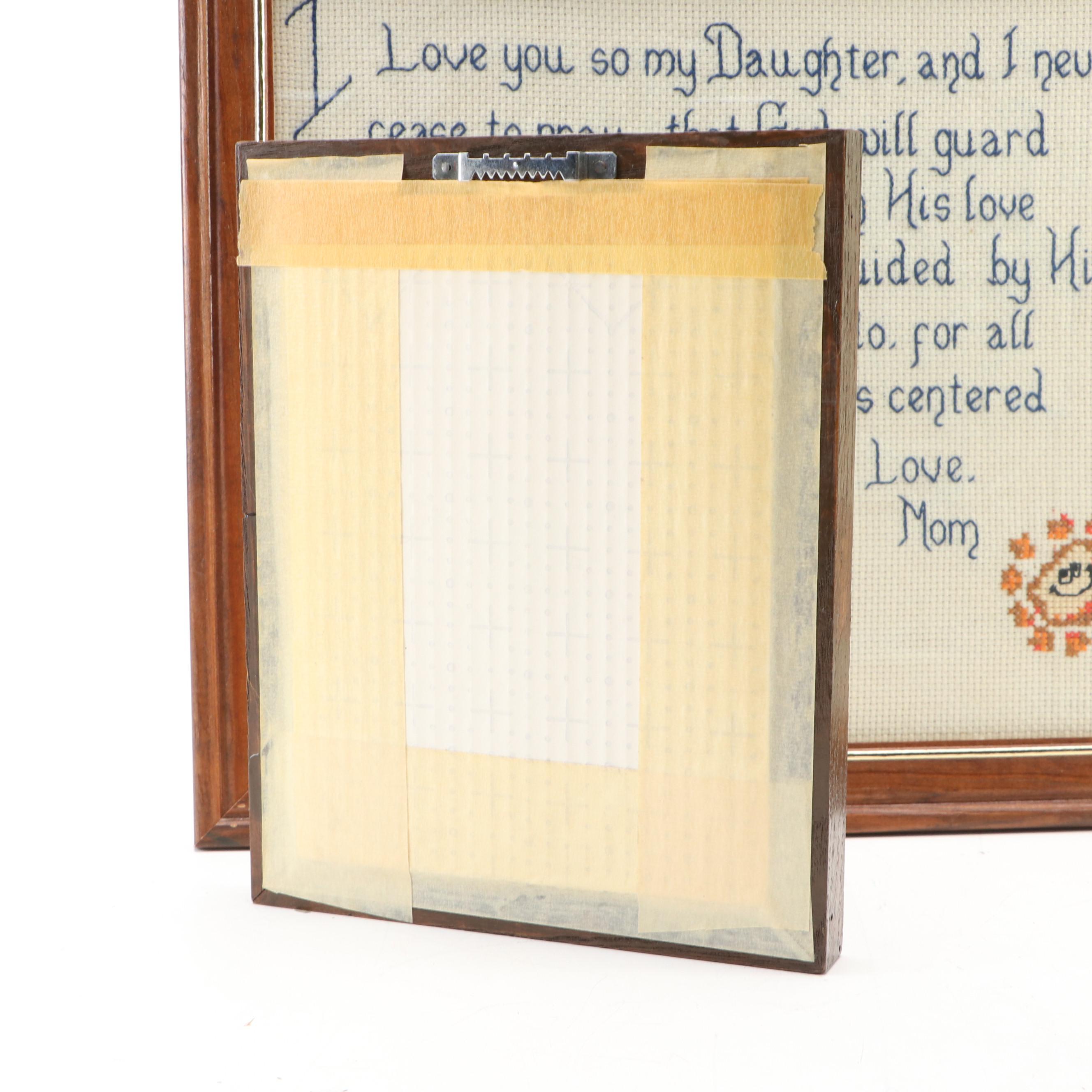 Handmade Cross-Stitch Panels and More