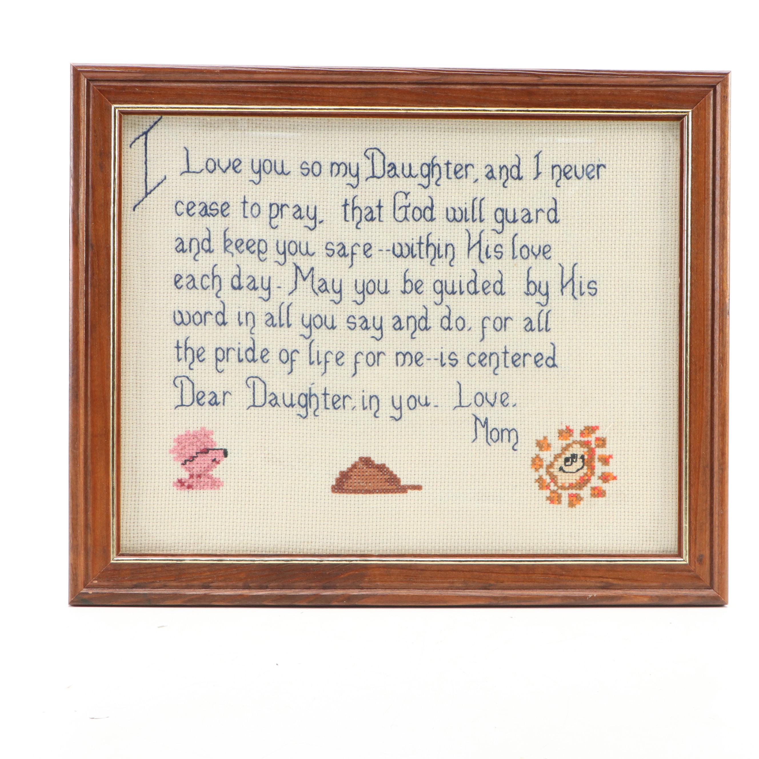 Handmade Cross-Stitch Panels and More