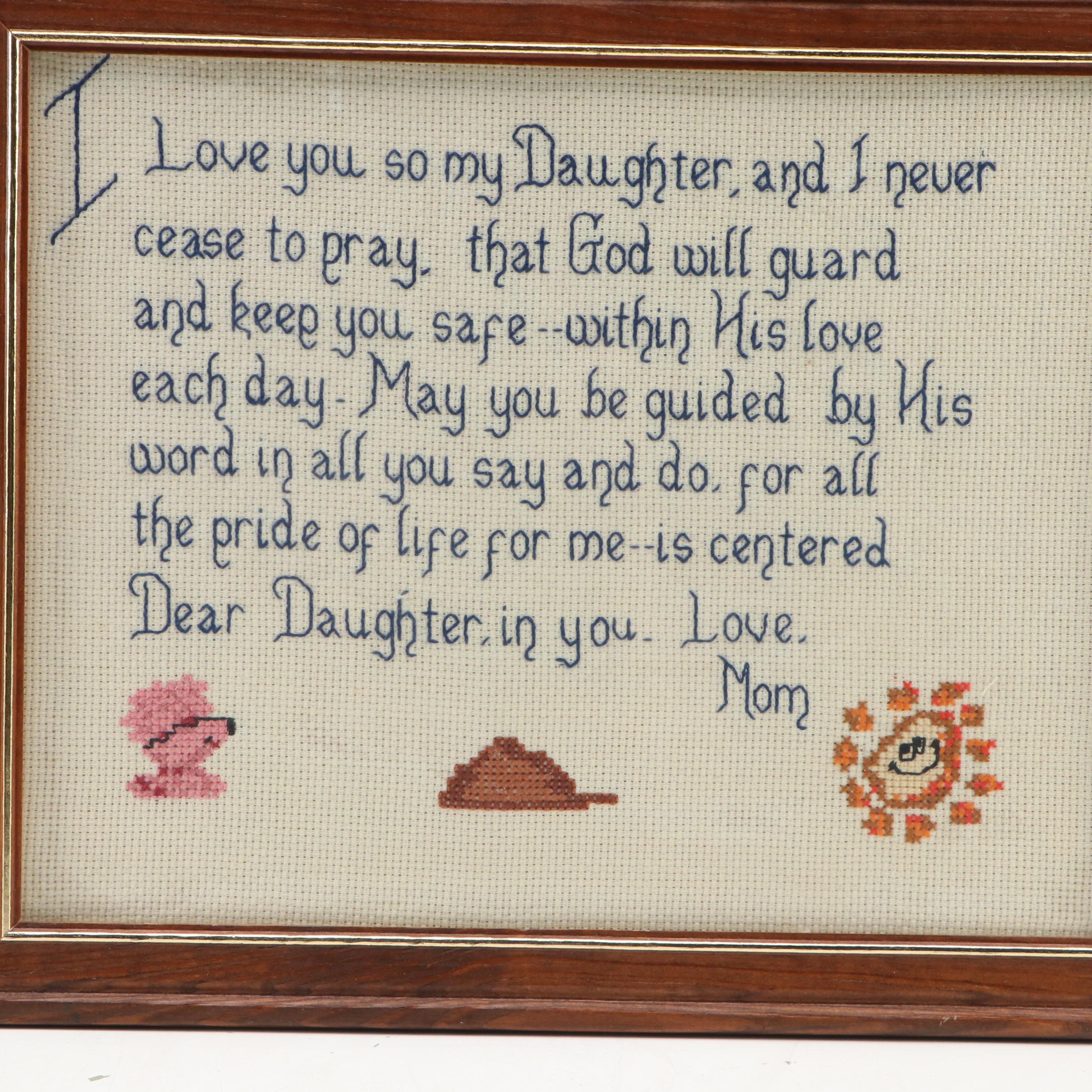 Handmade Cross-Stitch Panels and More