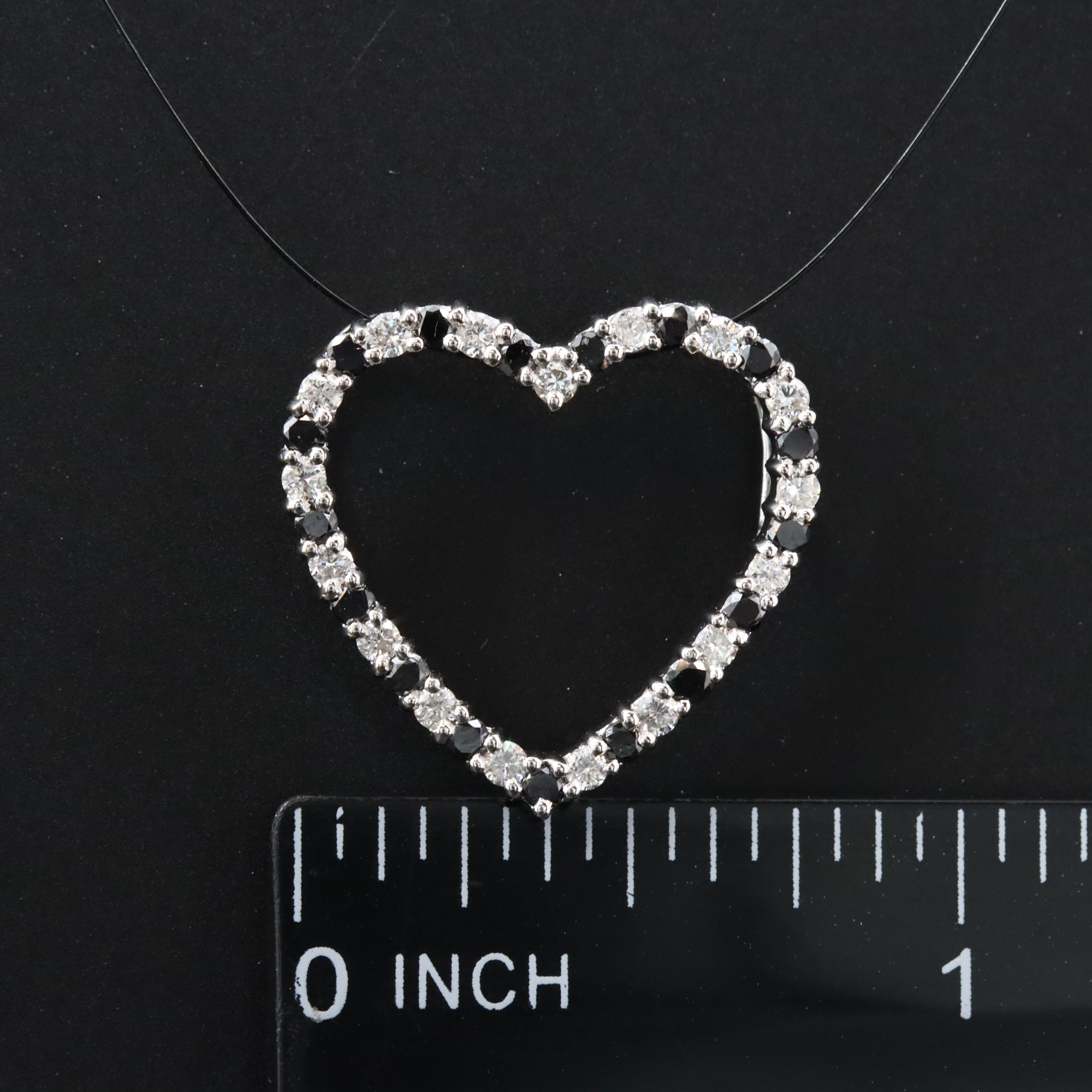 18K 0.61 CTW Diamond Heart Pendant