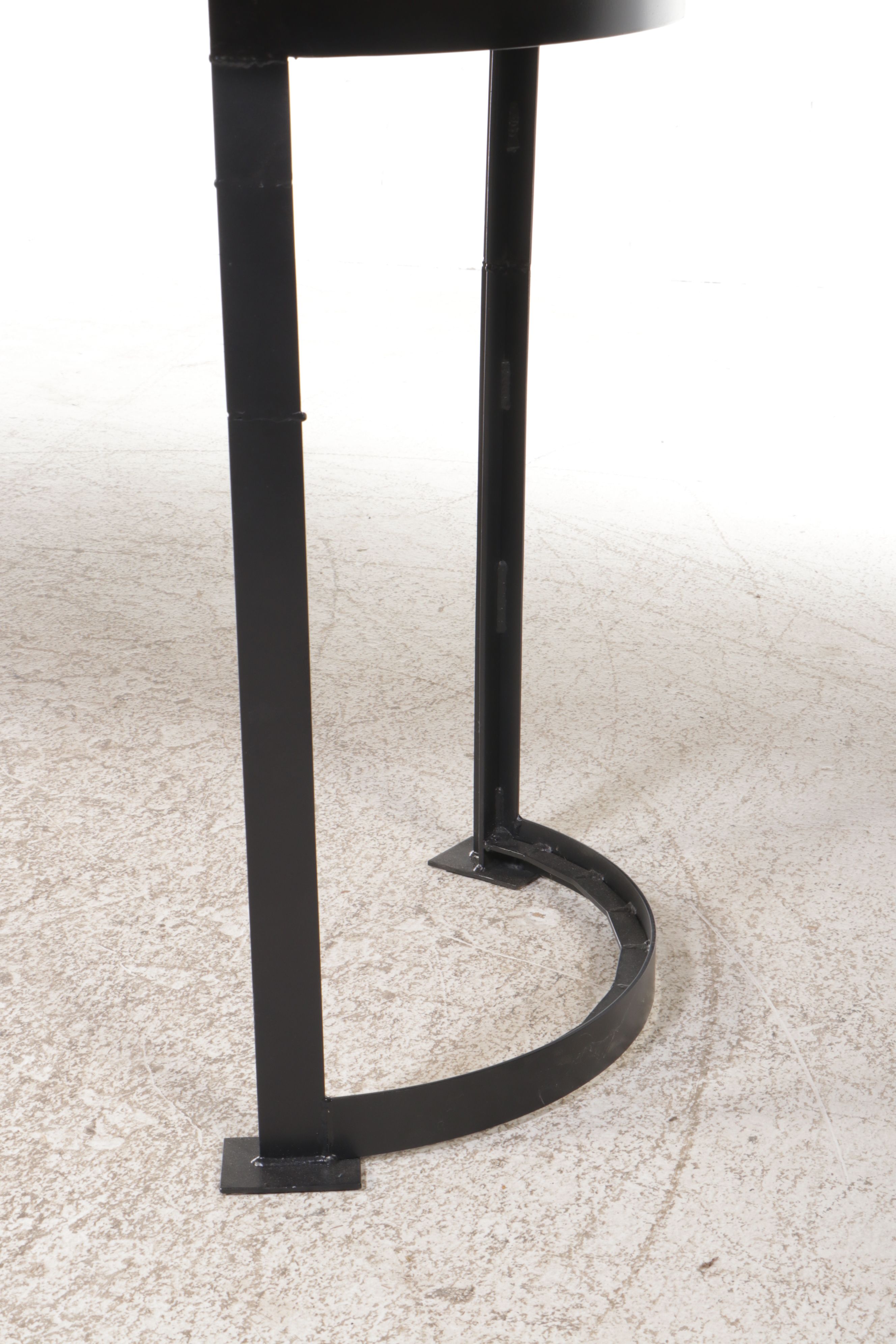 Contemporary Industrial Style Wood Slab Dining Table