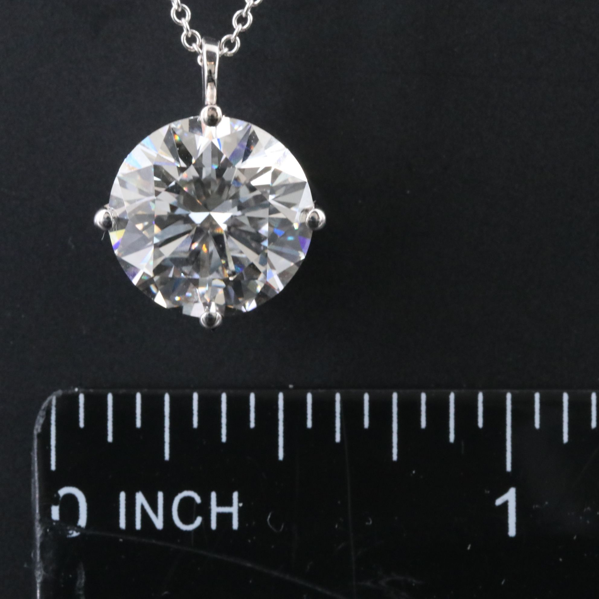 14K 5.00 CT Lab Grown Diamond Necklace with IGI Report