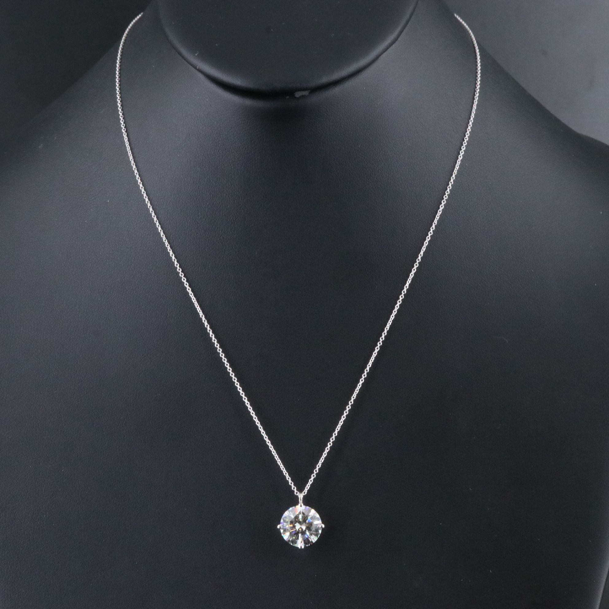14K 5.00 CT Lab Grown Diamond Necklace with IGI Report