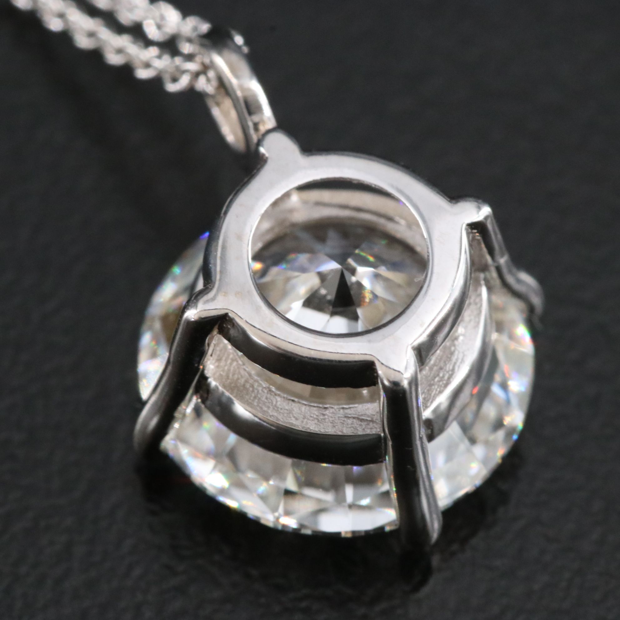 14K 5.00 CT Lab Grown Diamond Necklace with IGI Report