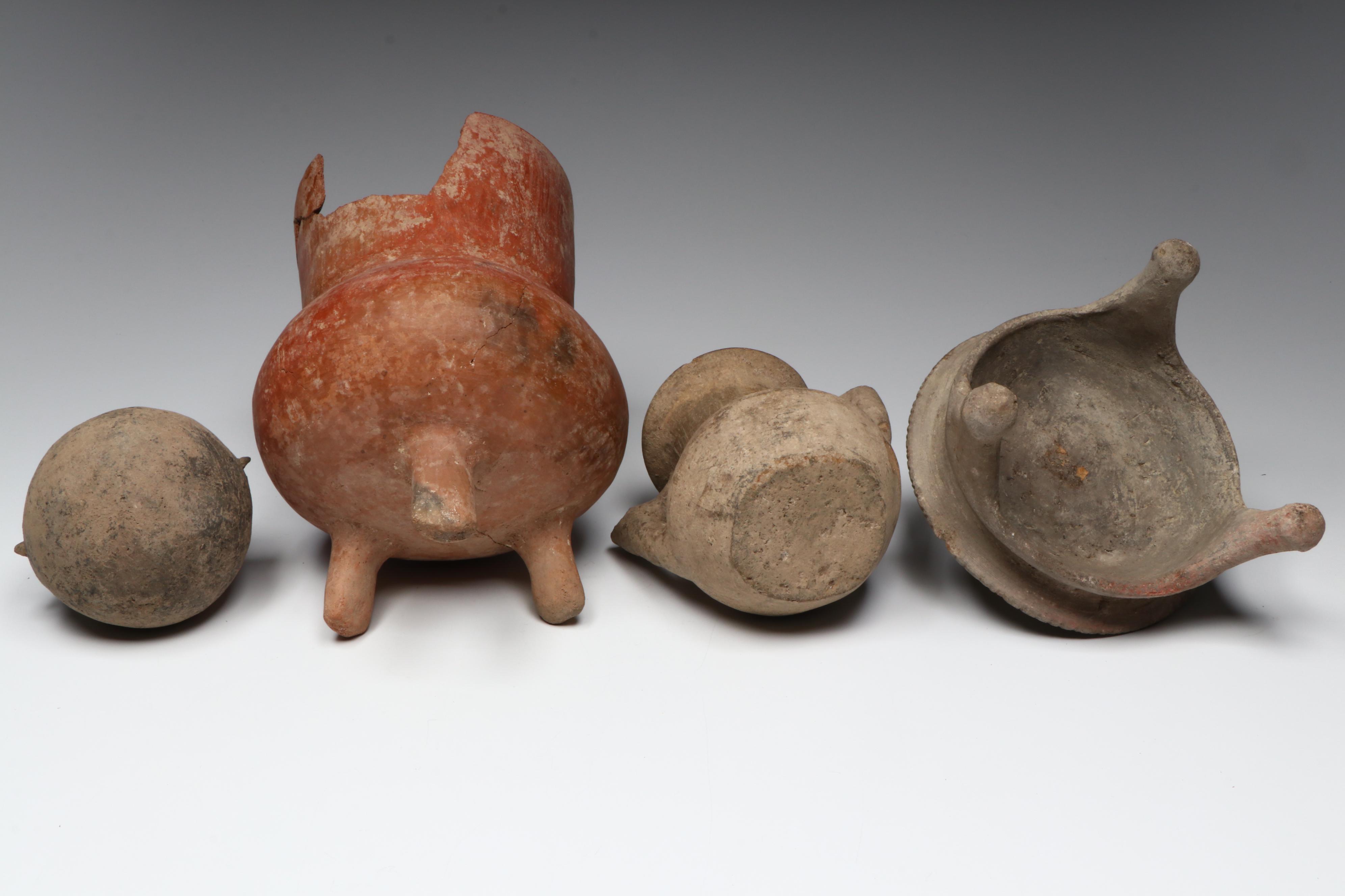 Pre-Columbian Ceramic Collection of Vessels and Effigy Figurines
